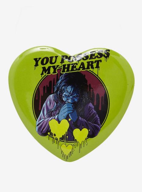 The Exorcist Possessed Heart Button | Hot Topic