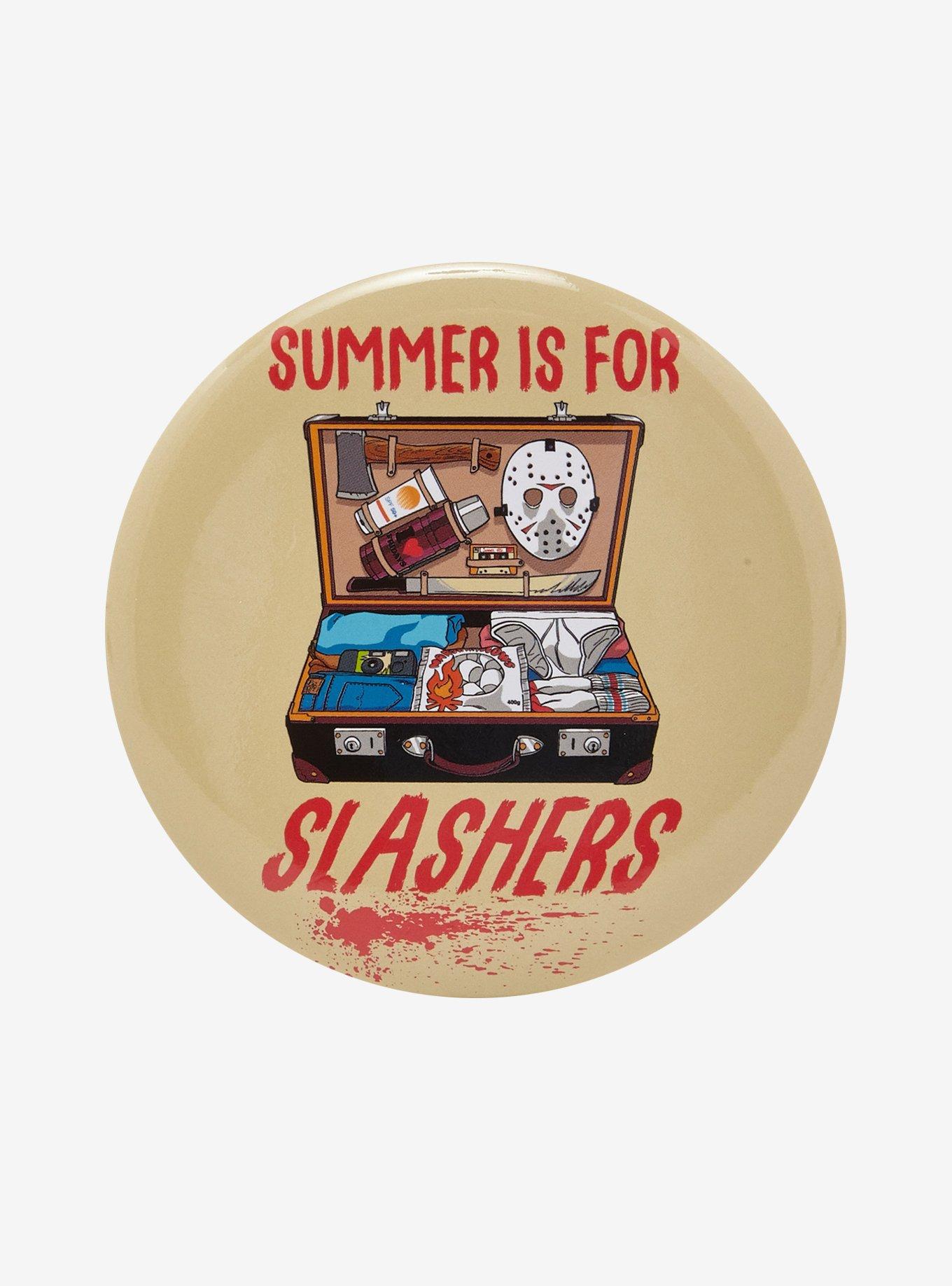 Friday The 13th Luggage 3 Inch Button, , hi-res