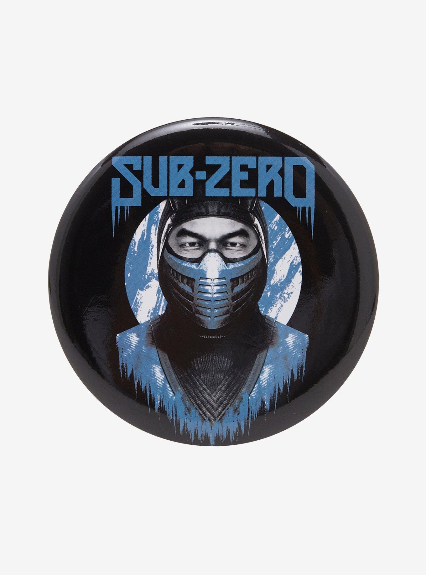 Mortal Kombat Sub-Zero 3 Inch Button, , hi-res
