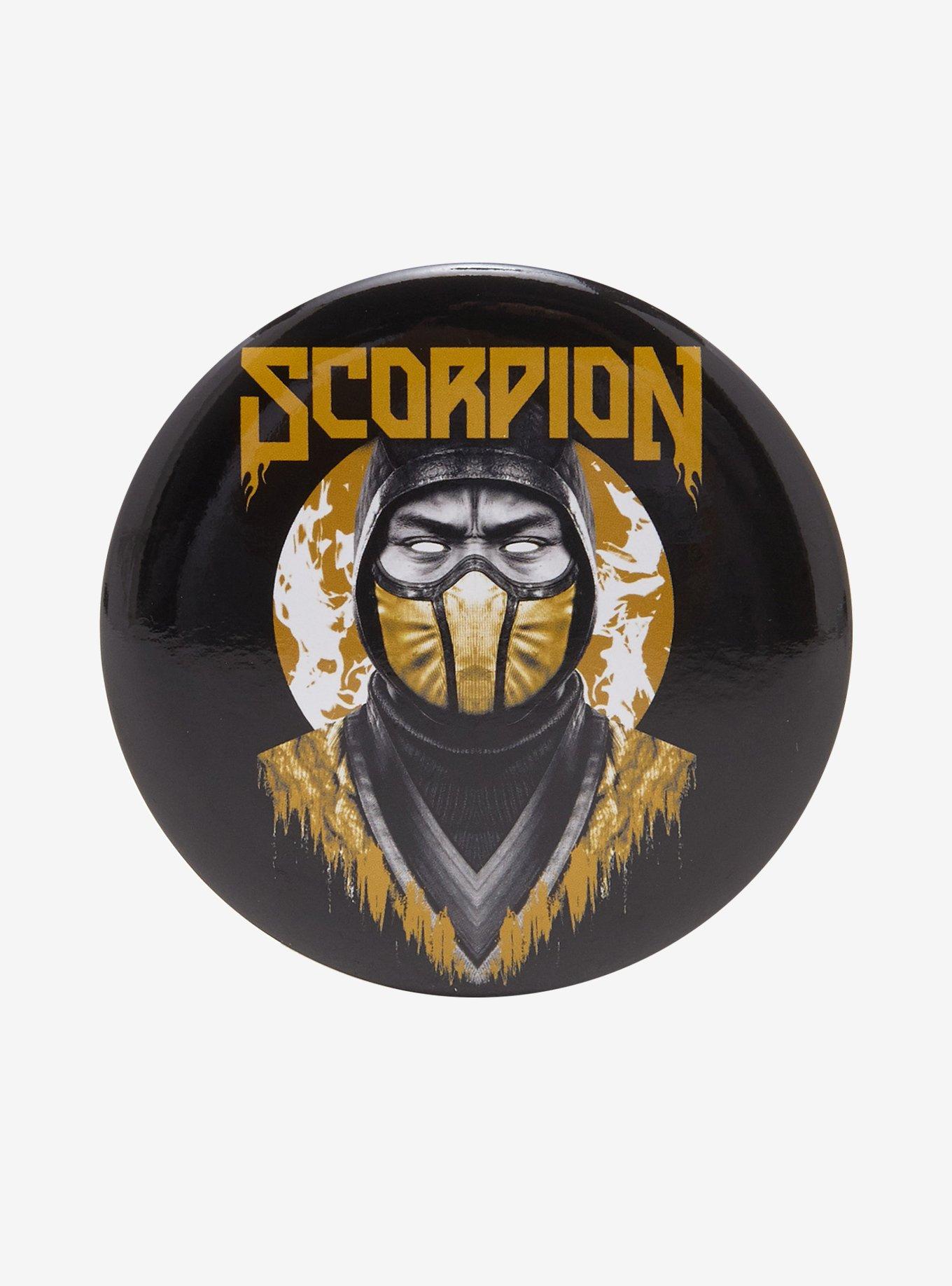 Mortal Kombat Scorpion 3 Inch Button, , hi-res