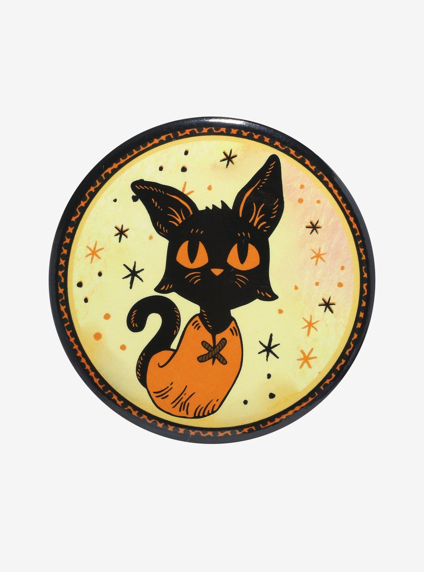 Spoops Cat Ghost 3 Inch Button, , hi-res