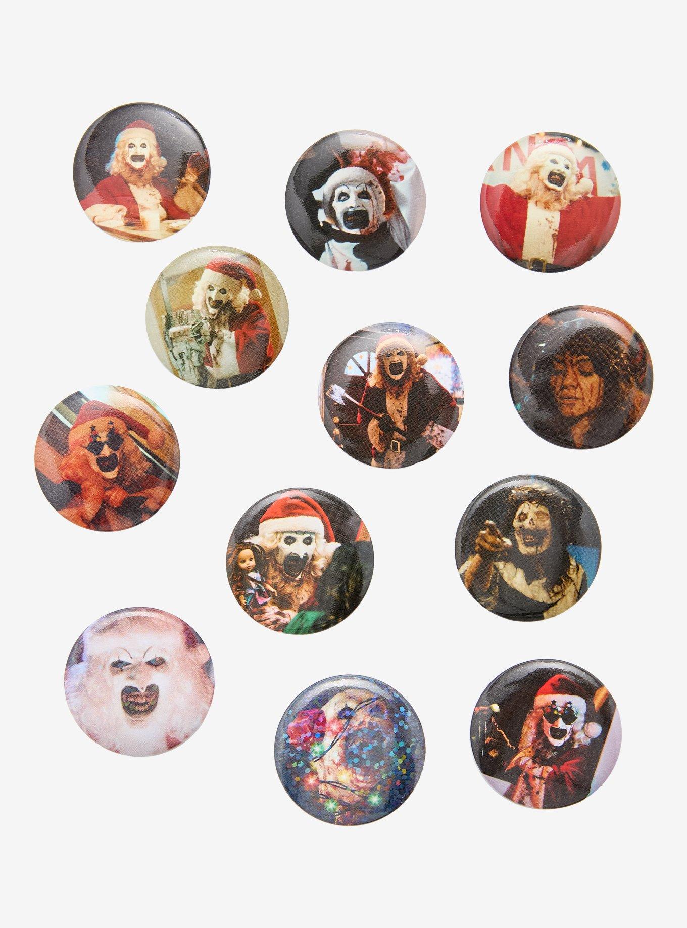 Terrifier 3 Blind Bag Button 2 Pack, , hi-res