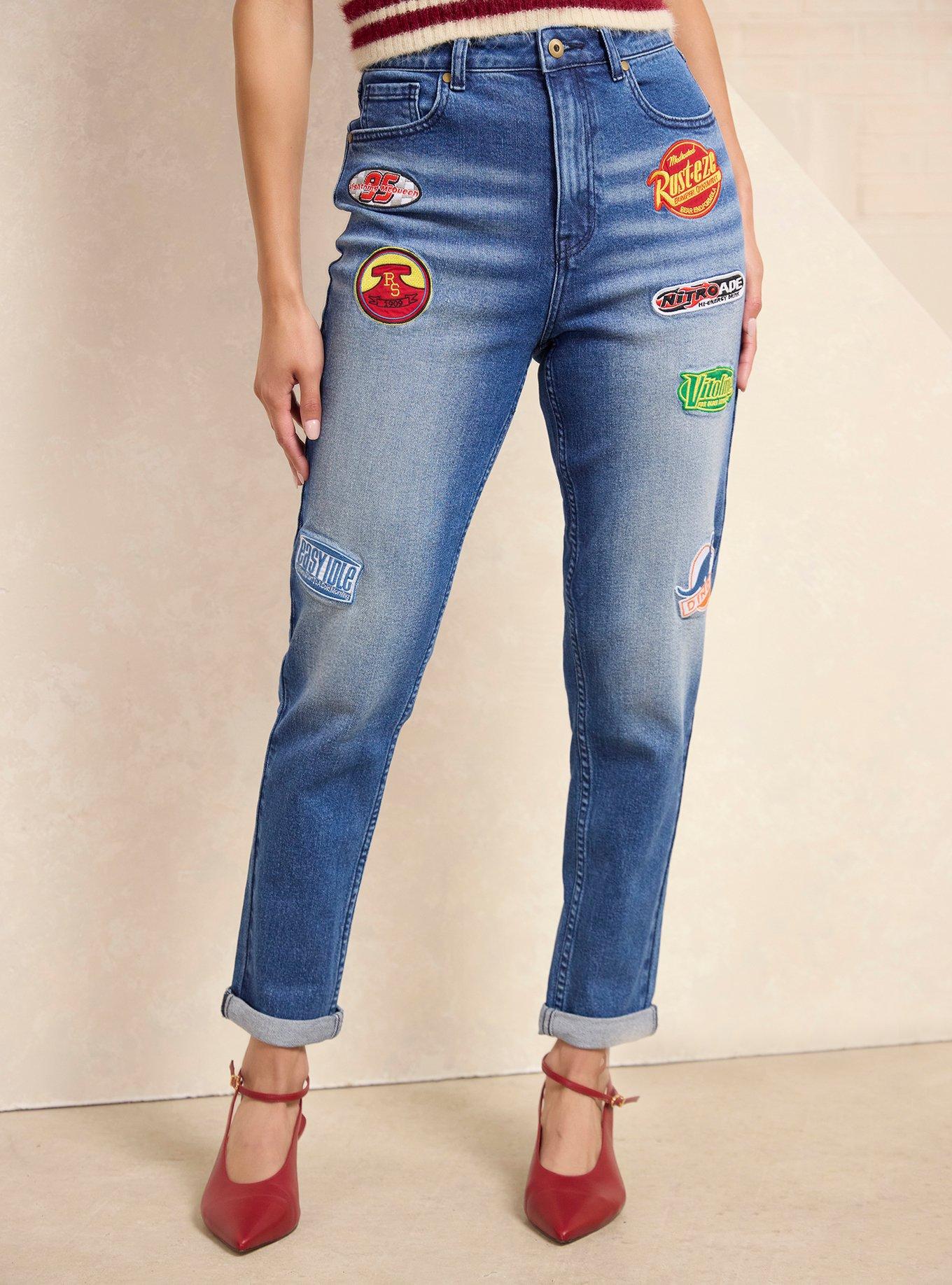 Disney Pixar Cars Patches Women's Denim Jeans — BoxLunch Exclusive