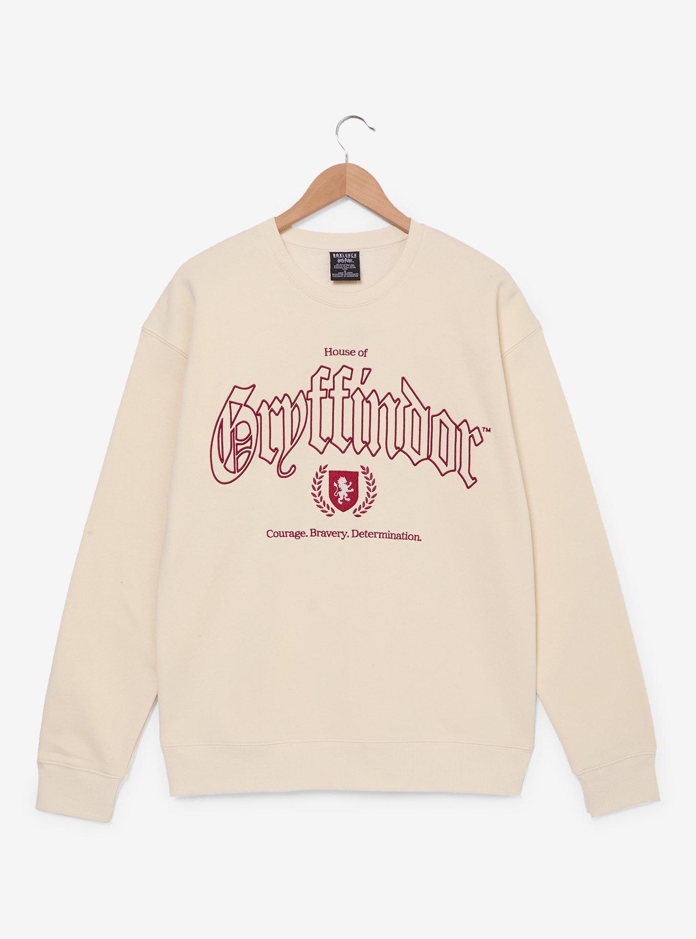 Harry Potter Gryffindor Script Crewneck - BoxLunch Exclusive, , hi-res