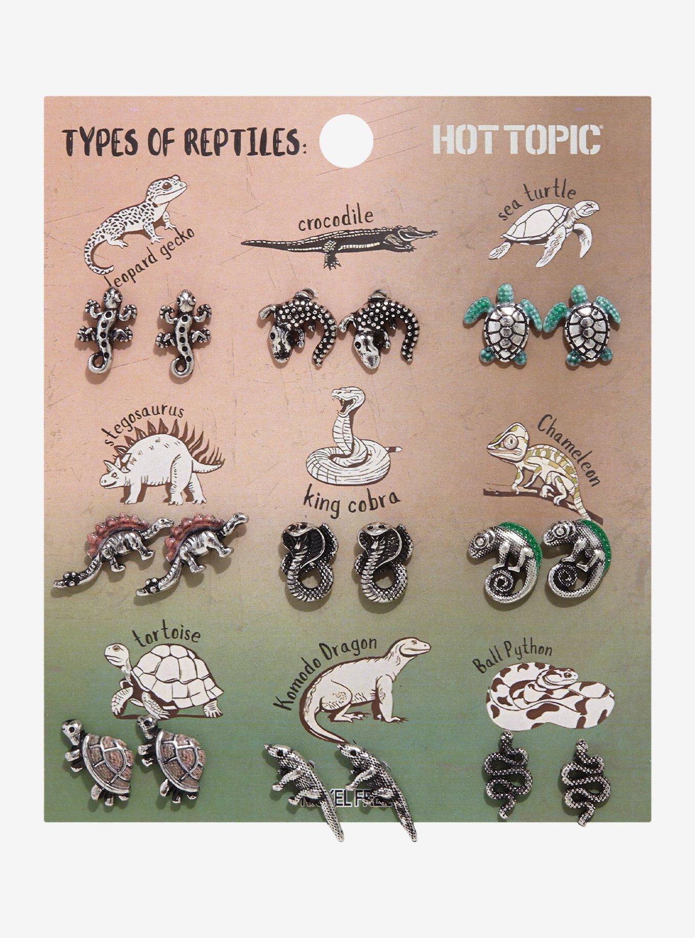Reptile Type Stud Earring Set, , hi-res