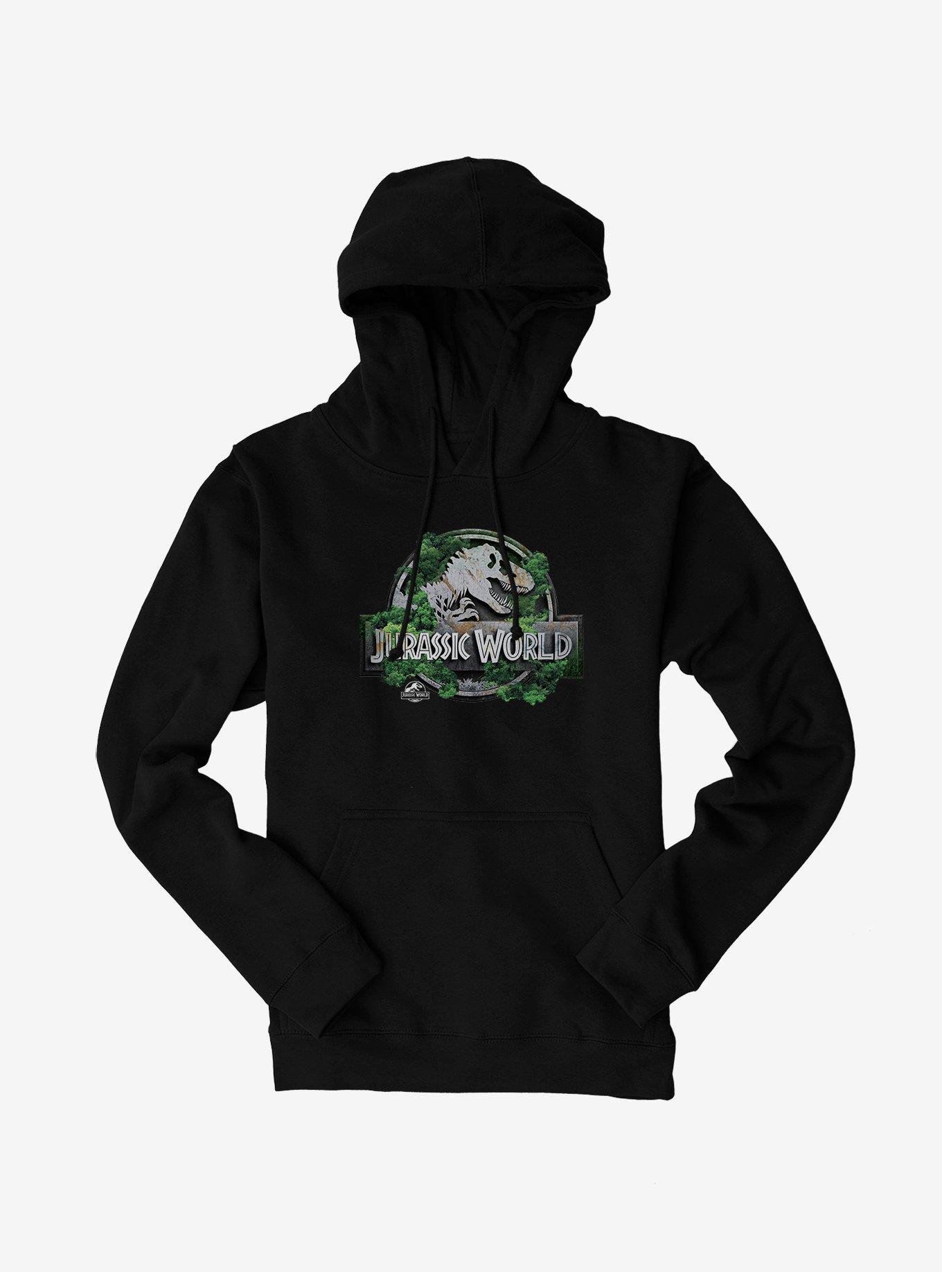Jurassick World Rebirth Jungle Logo Hoodie, BLACK, hi-res