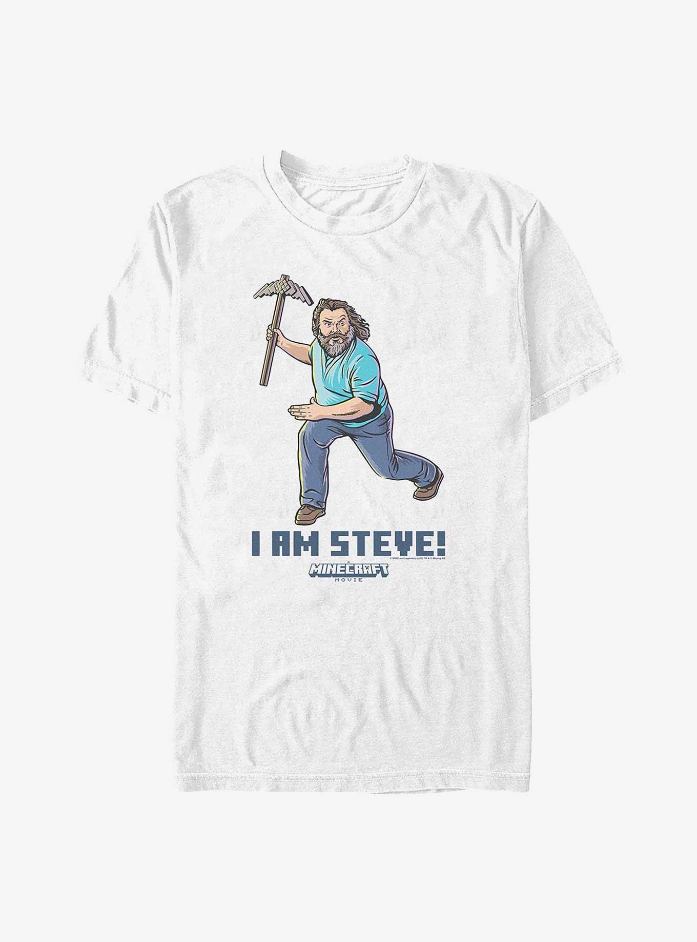 A Minecraft Movie I Am Steve T-Shirt, WHITE, hi-res