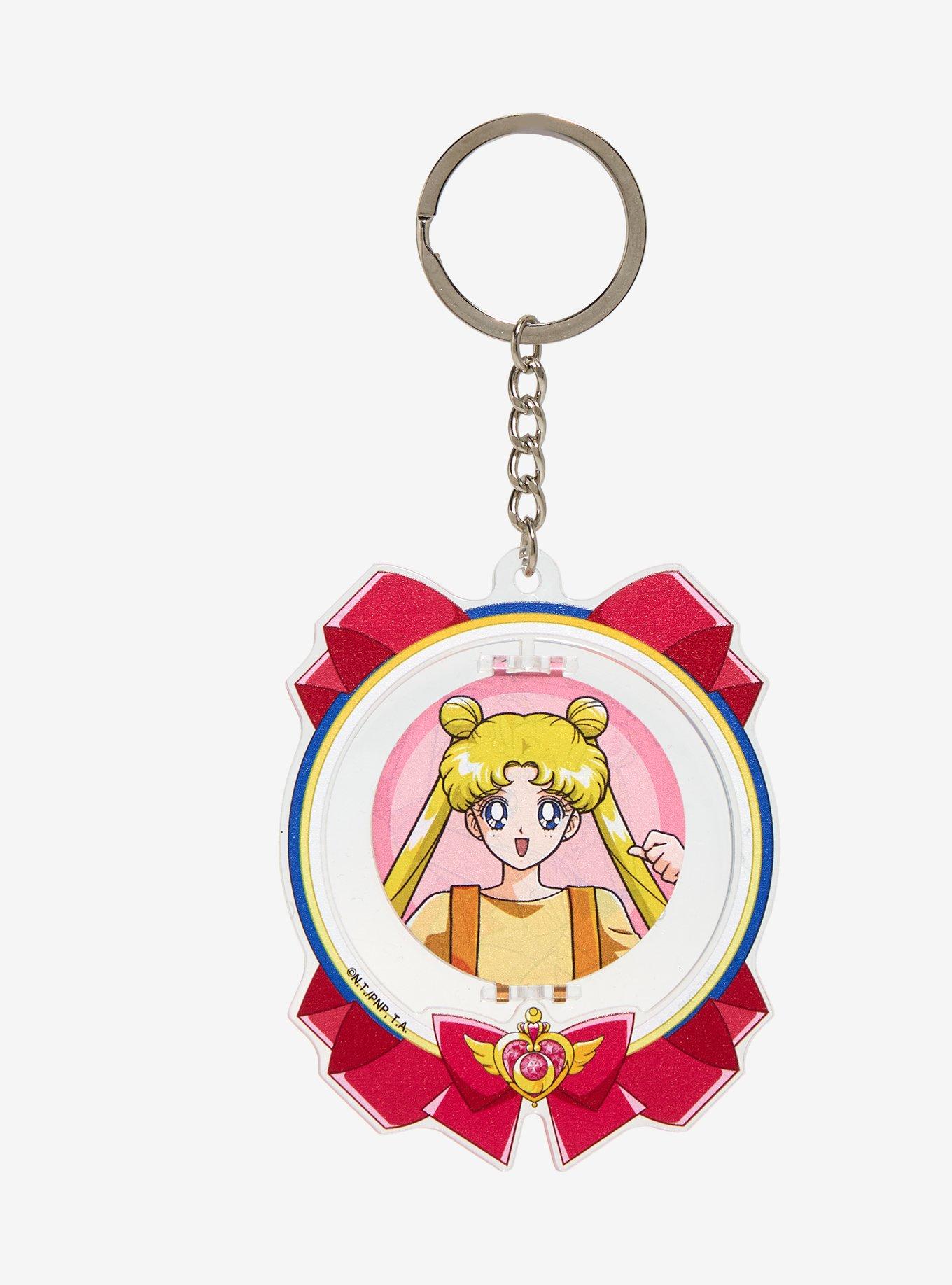 Sailor Moon Portrait Spinning Keychain - BoxLunch Exclusive, , hi-res