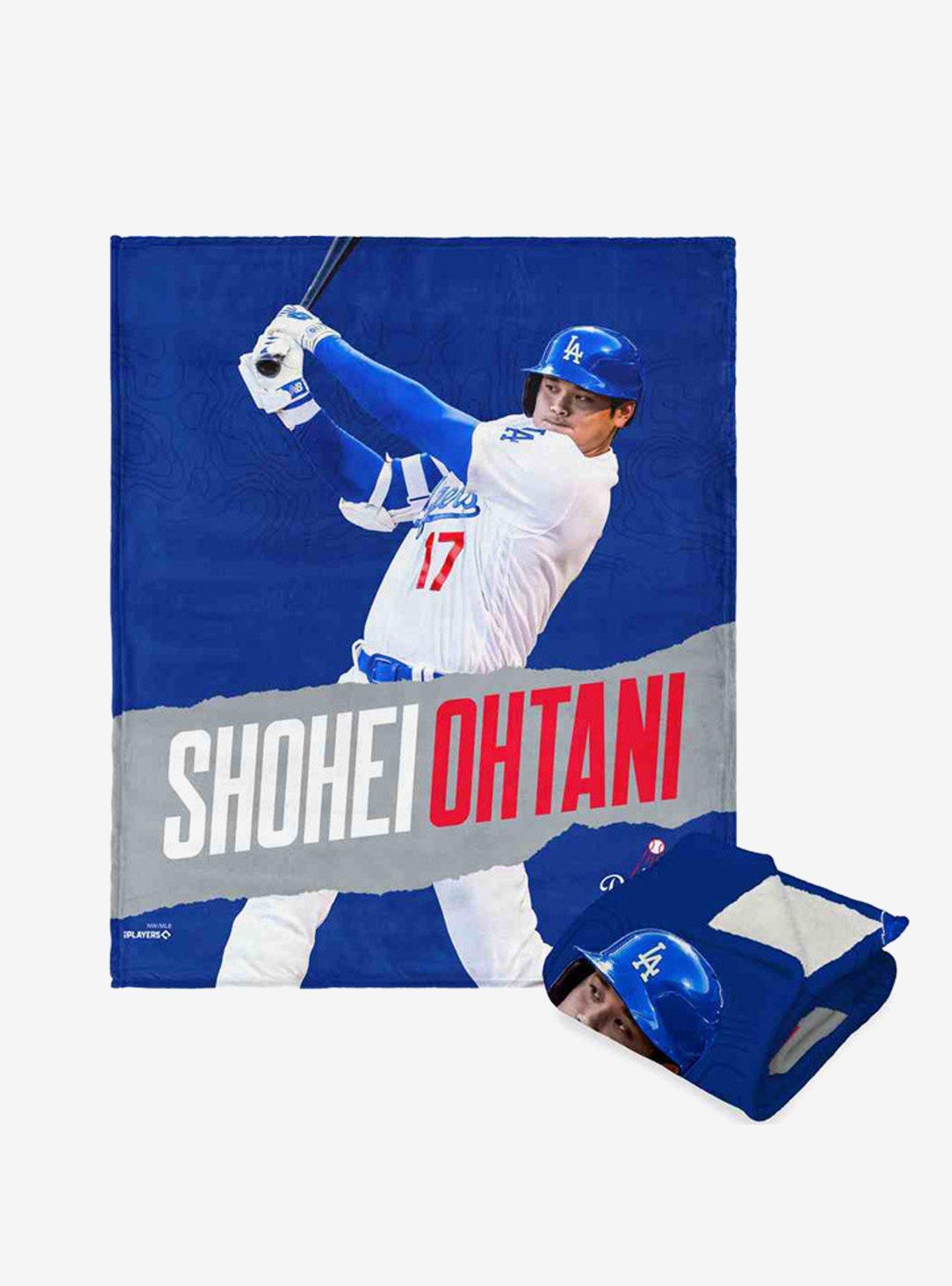 MLB Los Angeles Dodgers Shohei Ohtani Silk Touch Sherpa Throw Blanket, , hi-res