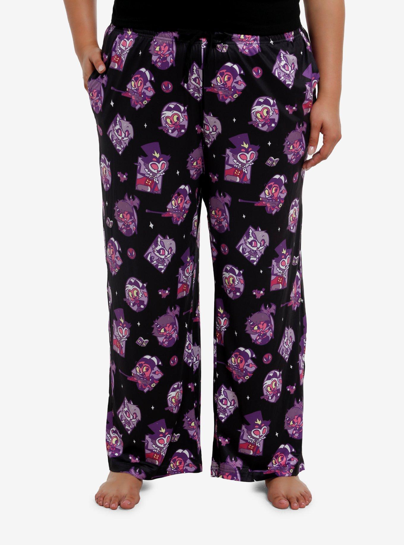 Helluva Boss Chibi Characters Pajama Pants Plus Size, , hi-res