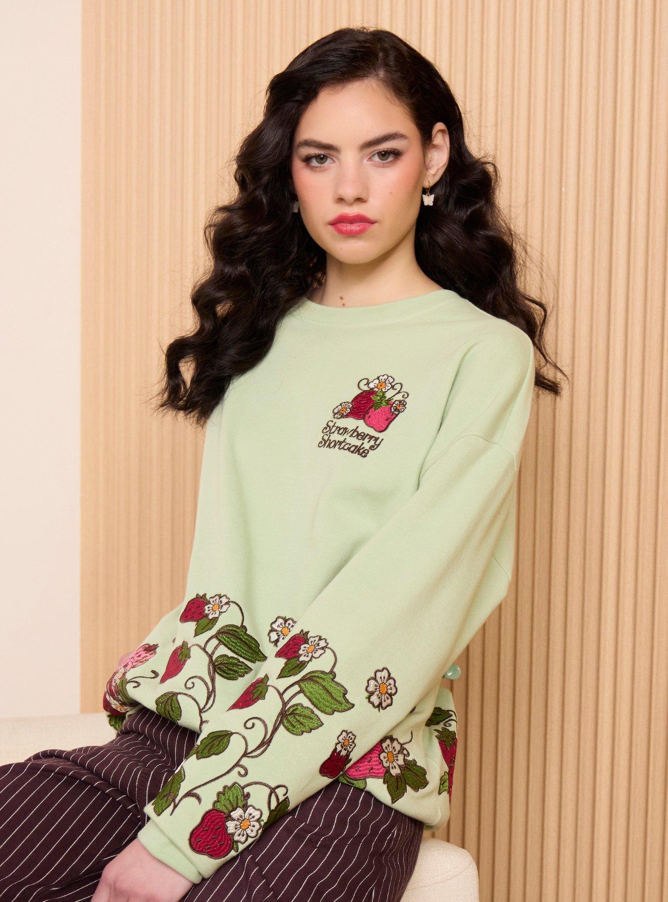 Strawberry Shortcake Strawberries Crewneck &mdash; BoxLunch Exclusive, , hi-res