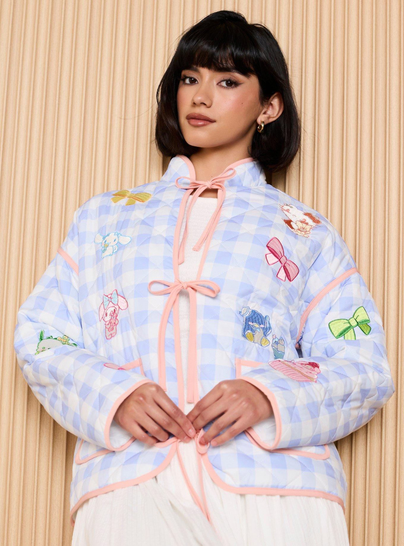 Sanrio Hello Kitty and Friends Gingham Quilted Women's Jacket - BoxLunch Exclusive, , hi-res