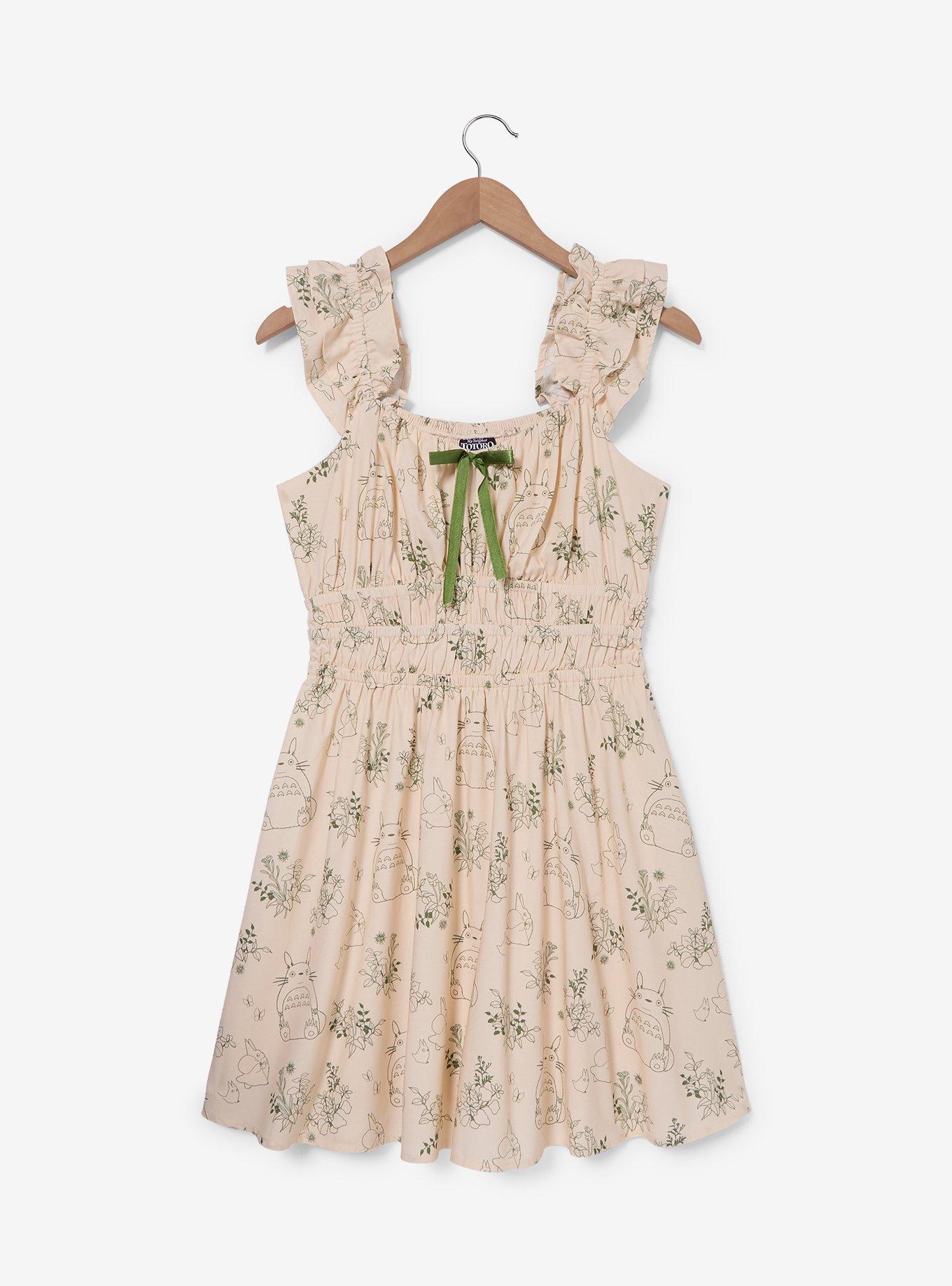 Studio Ghibli® My Neighbor Totoro Botanical Allover Print Dress — BoxLunch Exclusive