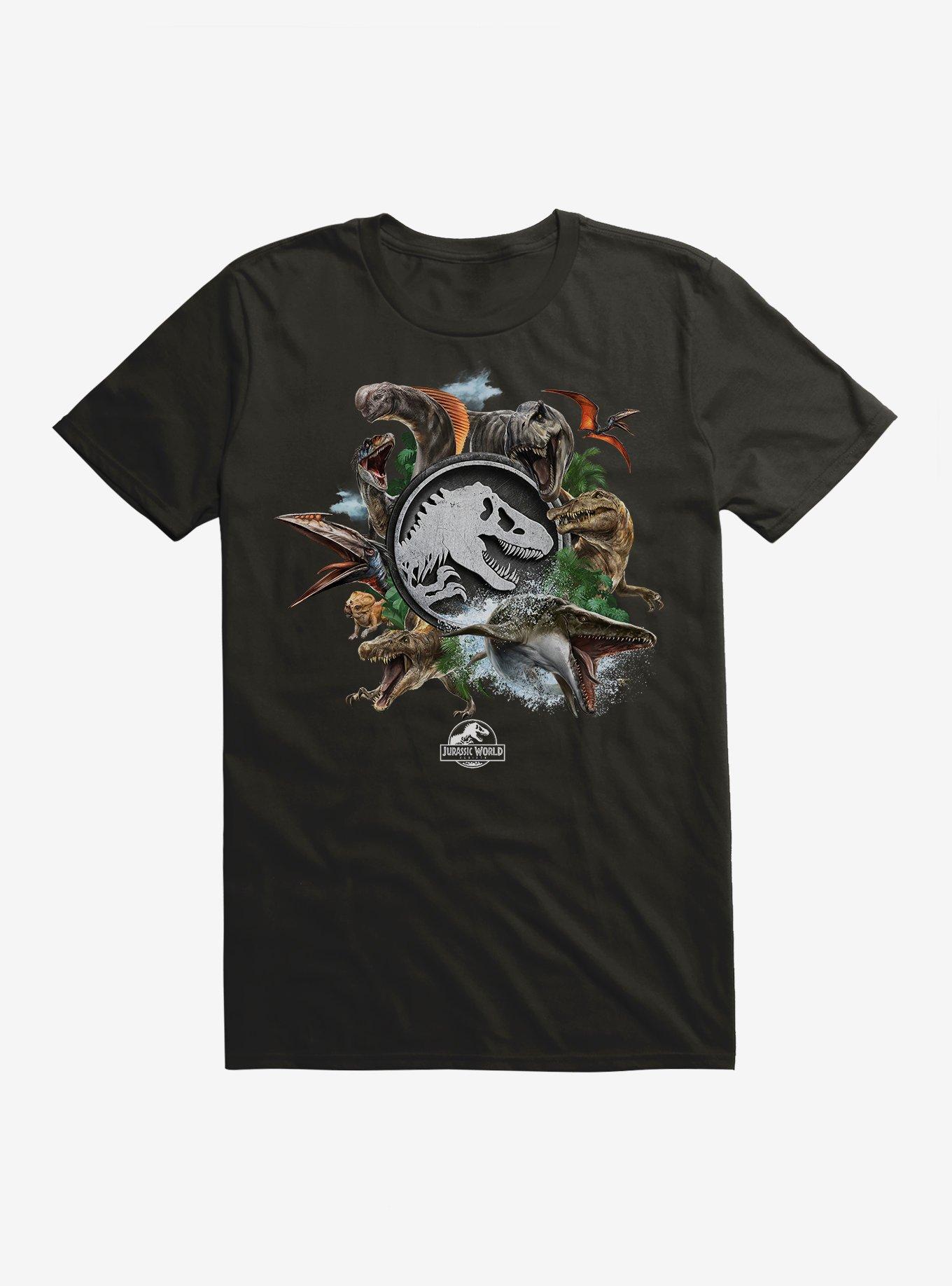Jurassick World Rebirth Dinosaurs T-Shirt, BLACK, hi-res