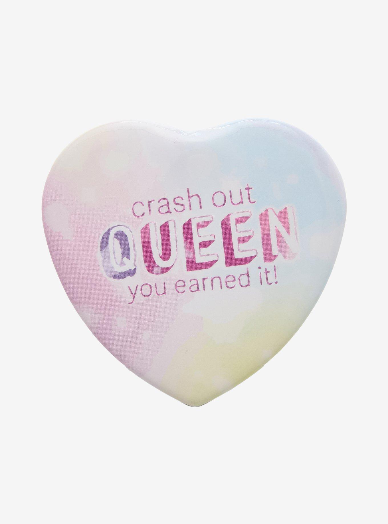 Crash Out Queen Heart Button, , hi-res