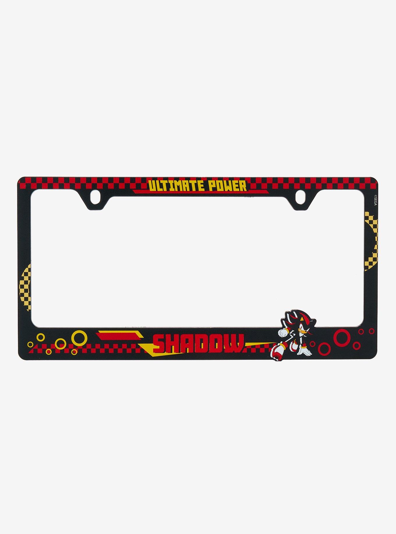 Sonic the Hedgehog Shadow Ultimate Power License Plate Frame - BoxLunch Exclusive, , hi-res