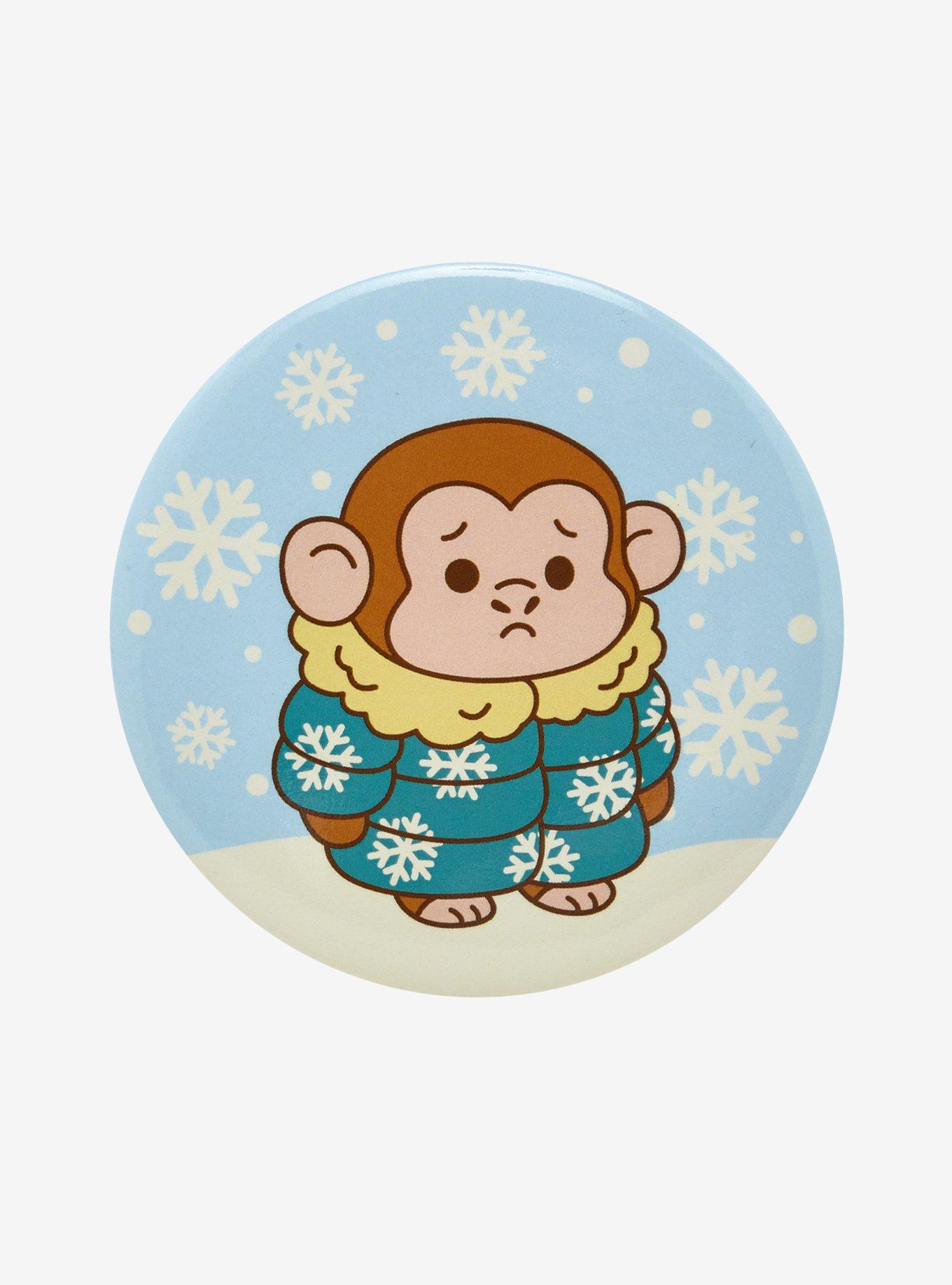 Freezing Furreal Monkey 3 Inch Button, , hi-res