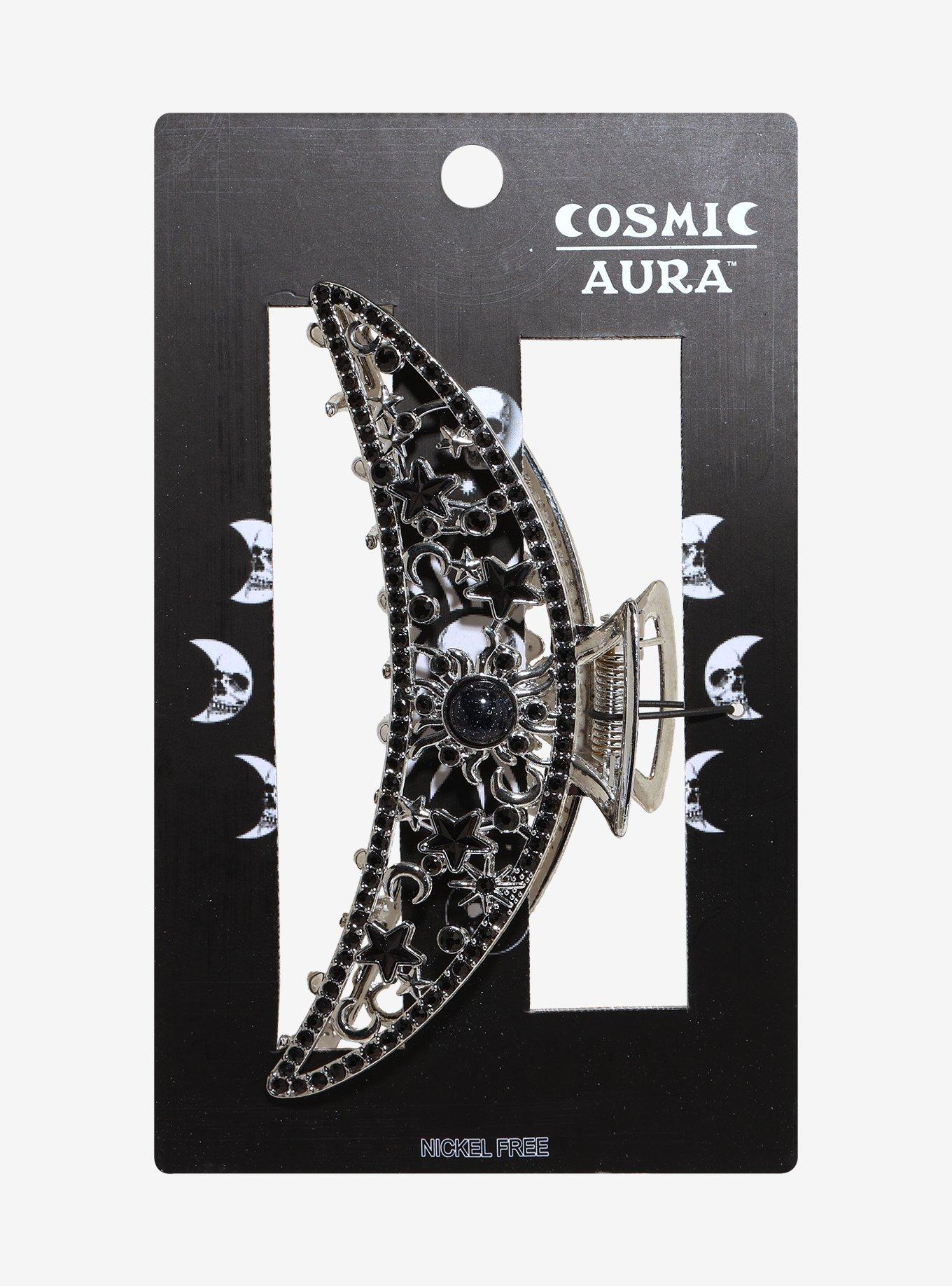 Cosmic Aura Black Celestial Claw Hair Clip, , hi-res