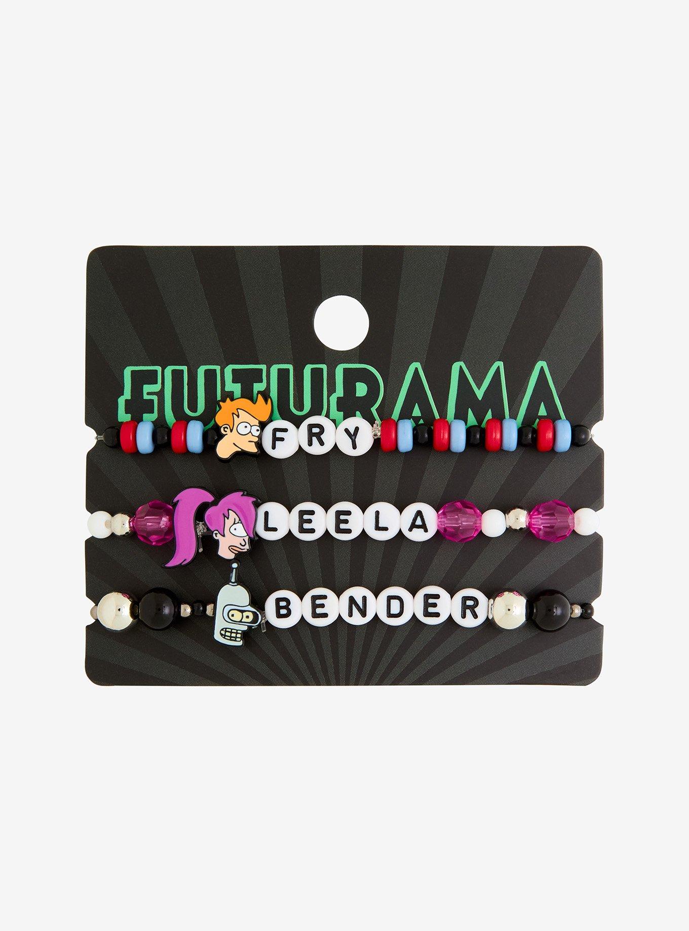 Futurama Trio Bead Bracelet Set, , hi-res