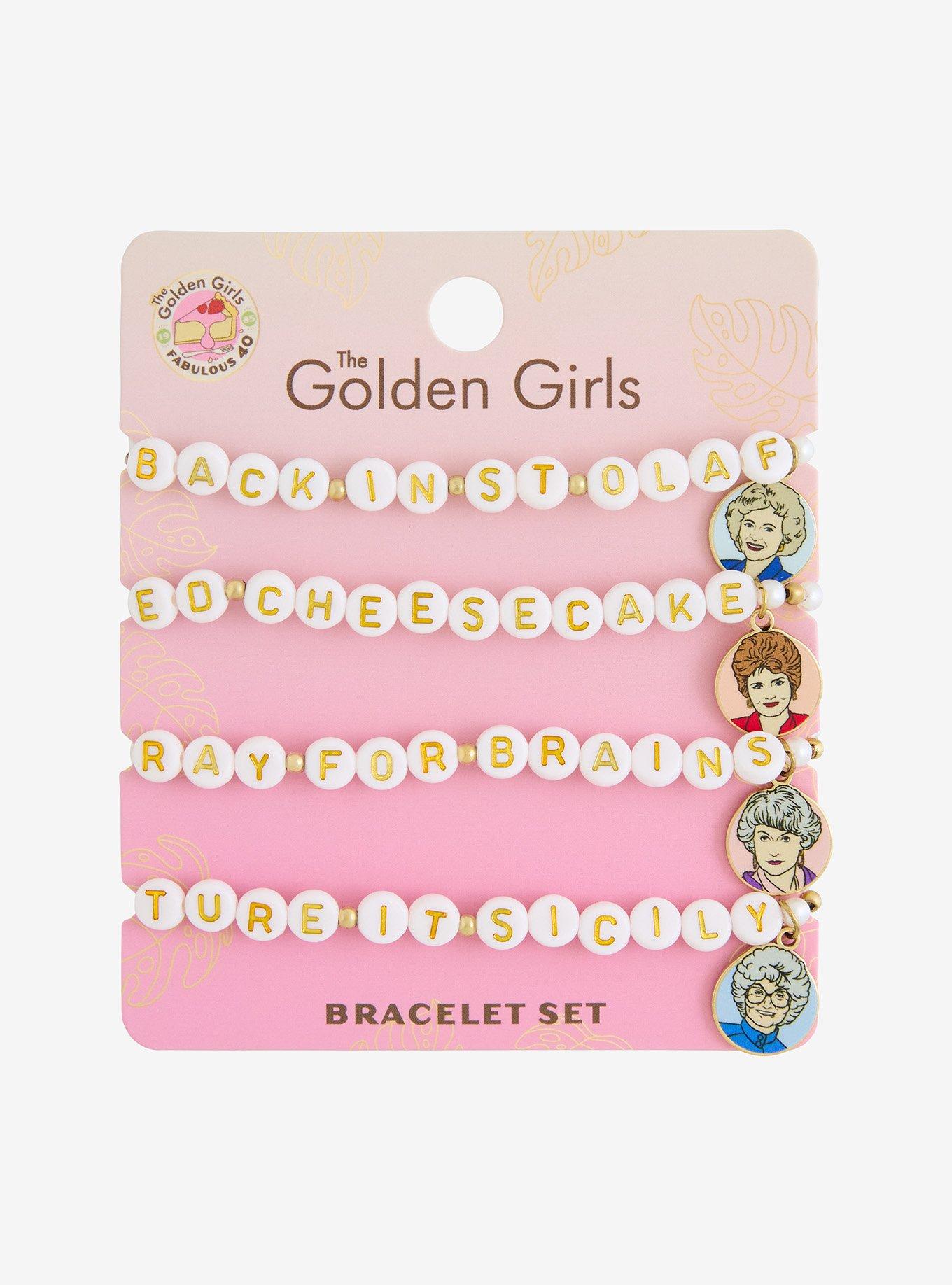 The Golden Girls Quotes Bead Bracelet Set, , hi-res