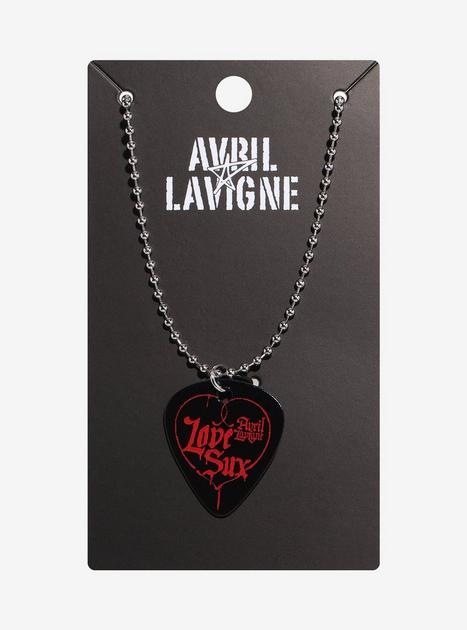 Avril Lavigne Love Sux Guitar Pick Necklace | Hot Topic