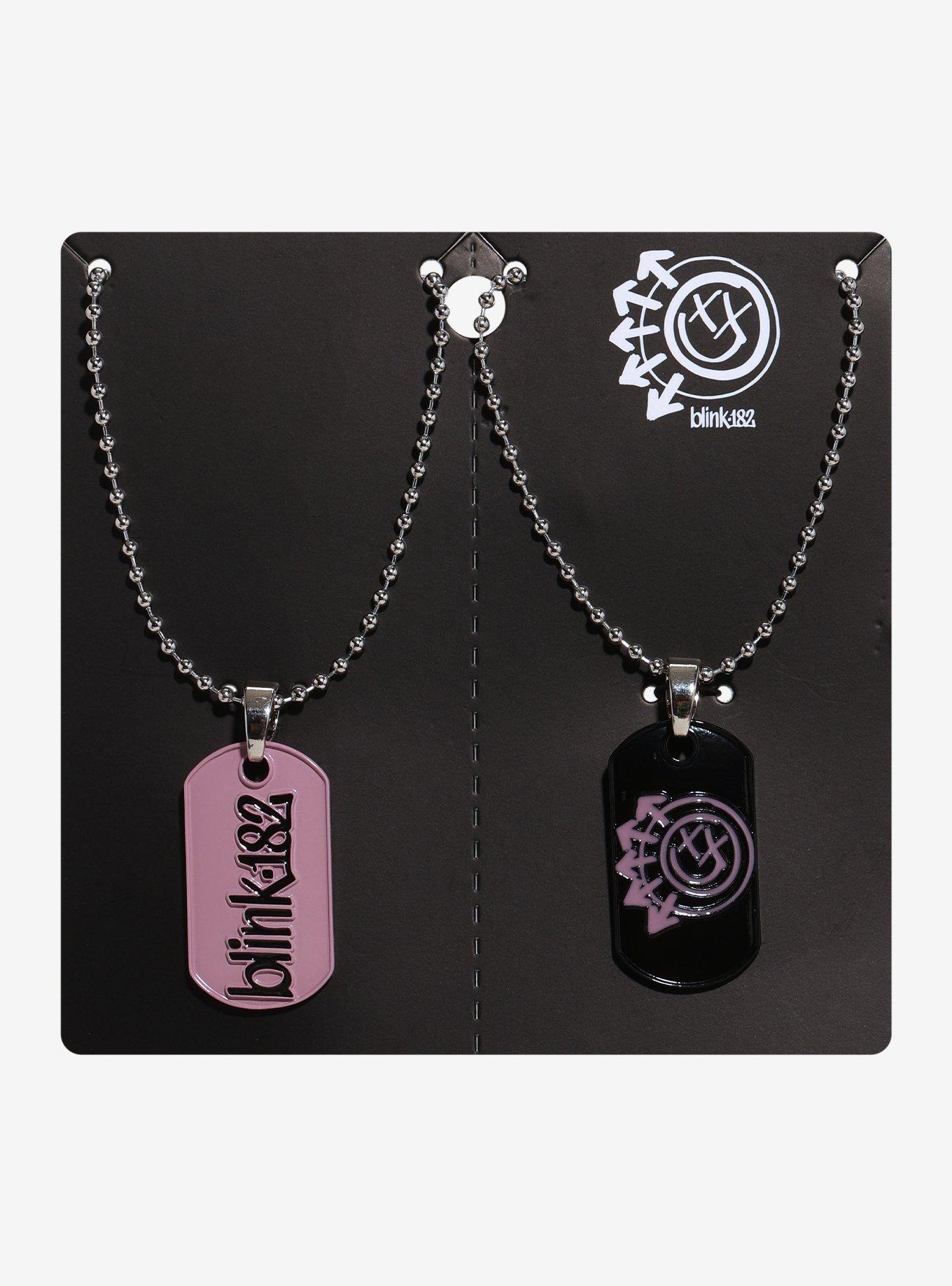 Blink-182 Dog Tag Best Friend Necklace Set | Hot Topic