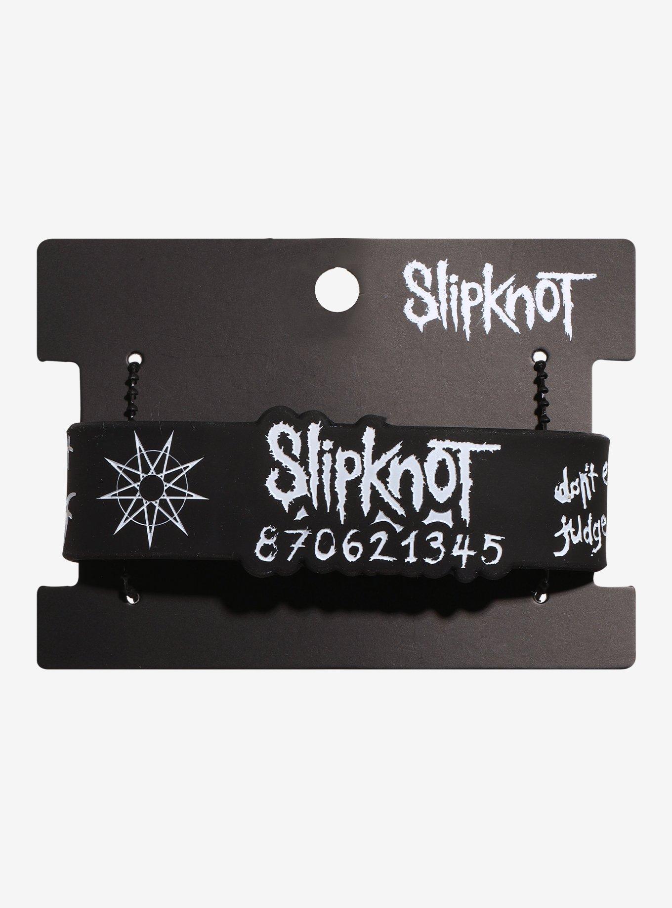 Slipknot Icons Rubber Bracelet, , hi-res