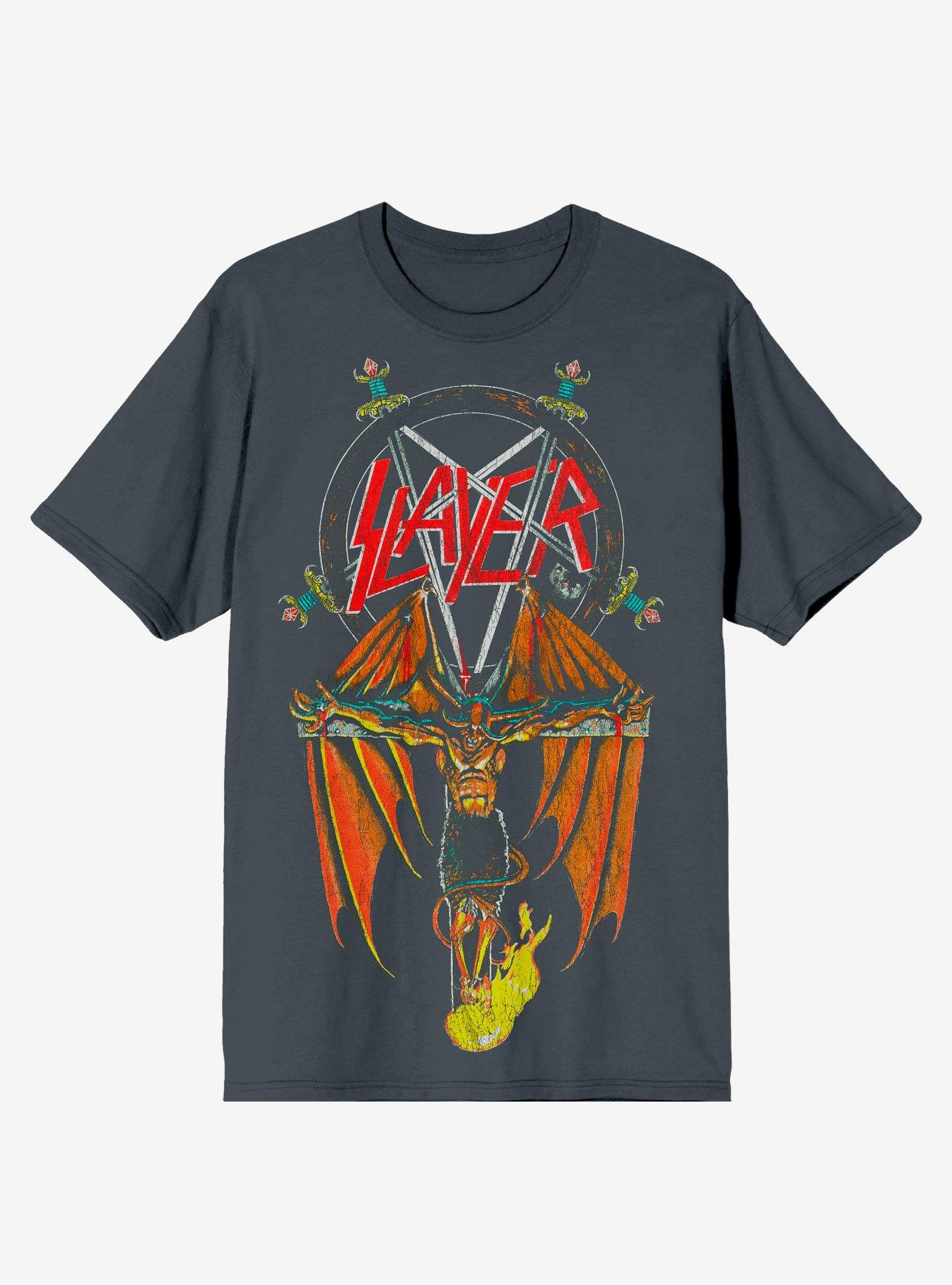 Slayer Crucified Demon T-Shirt, , hi-res