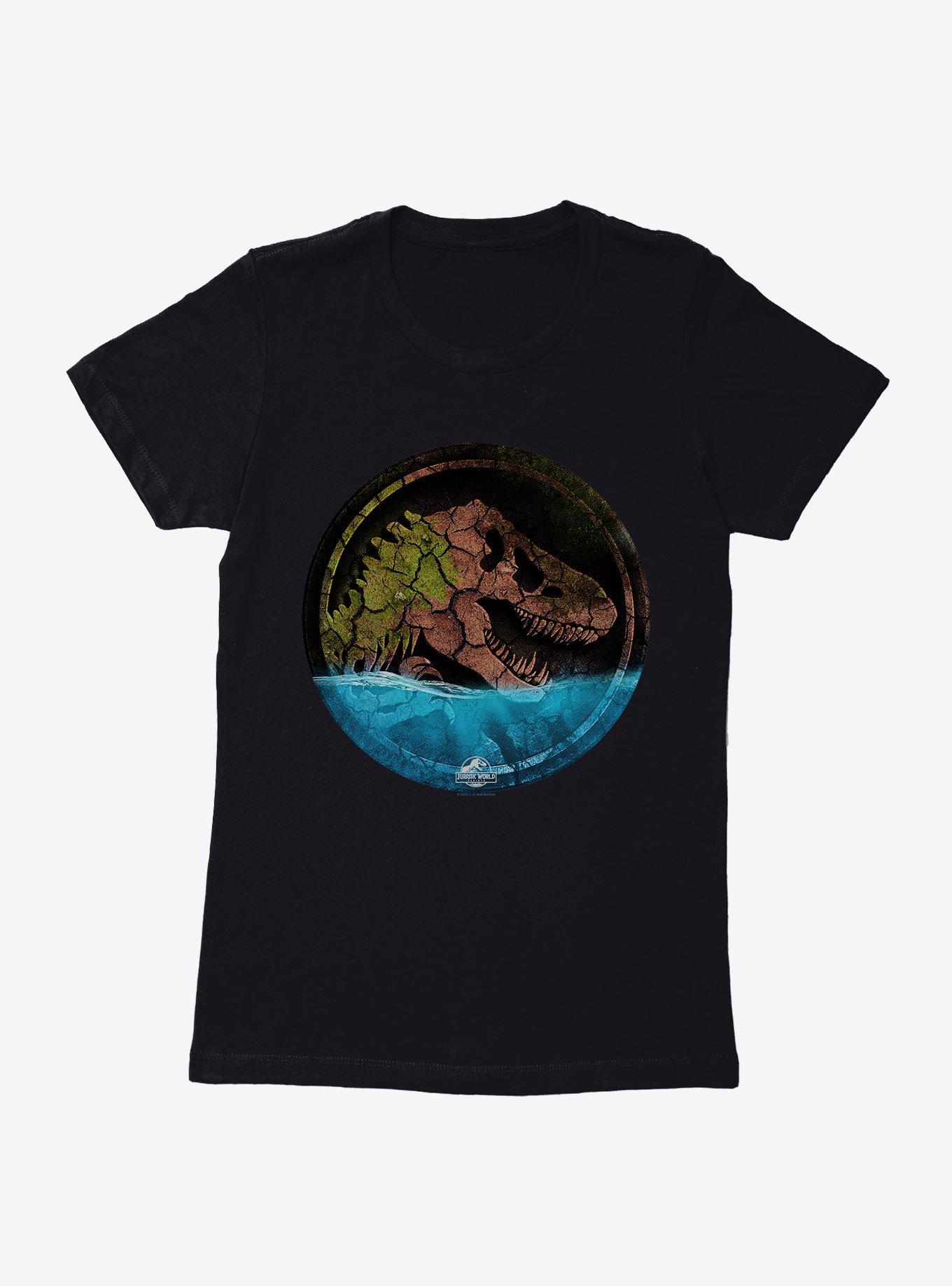 Jurassick World Rebirth Moss Covered Logo Womens T-Shirt, BLACK, hi-res
