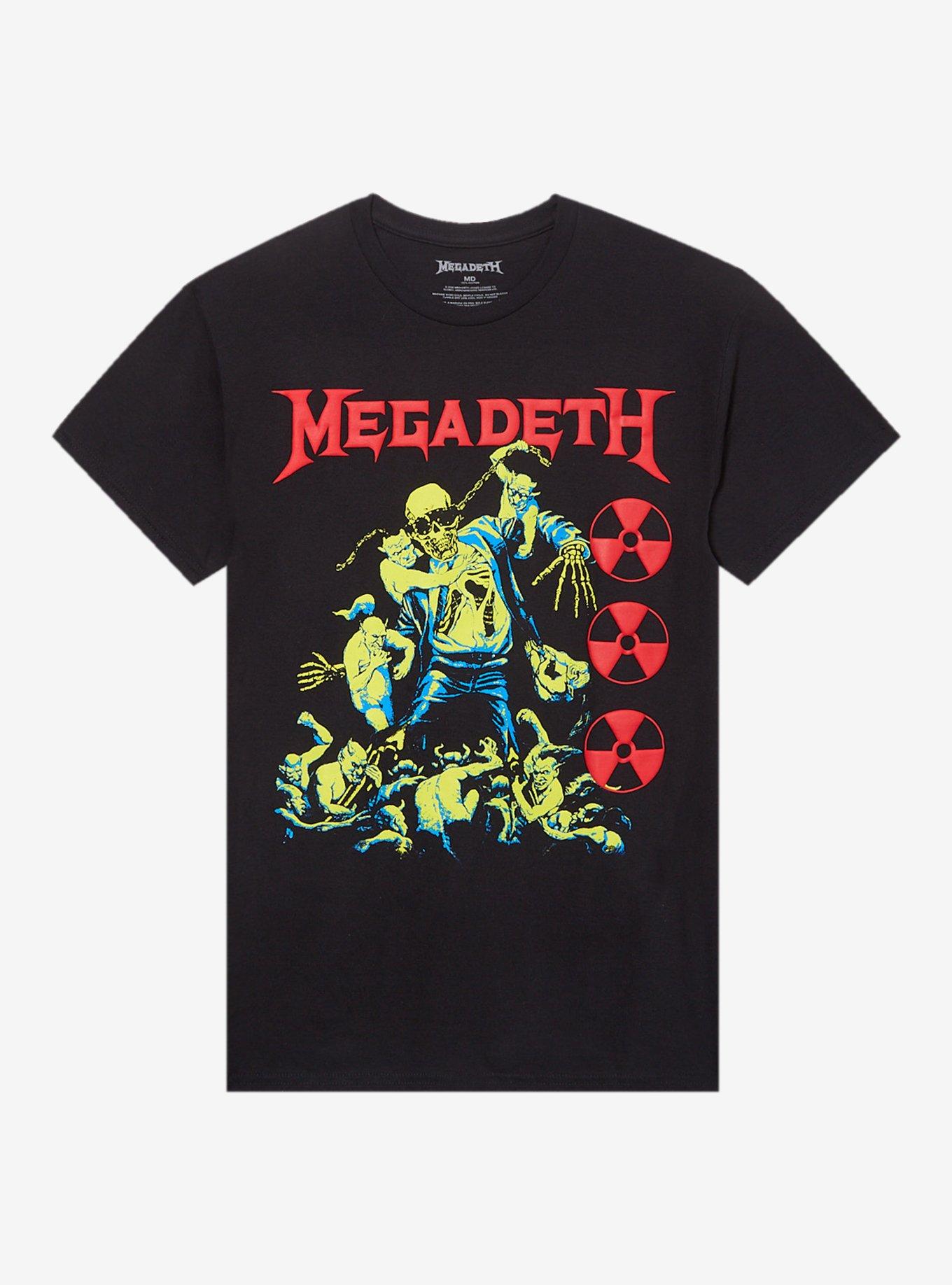 Megadeth Vic Rattlehead Vs. Ghouls Puff Print T-Shirt, , hi-res