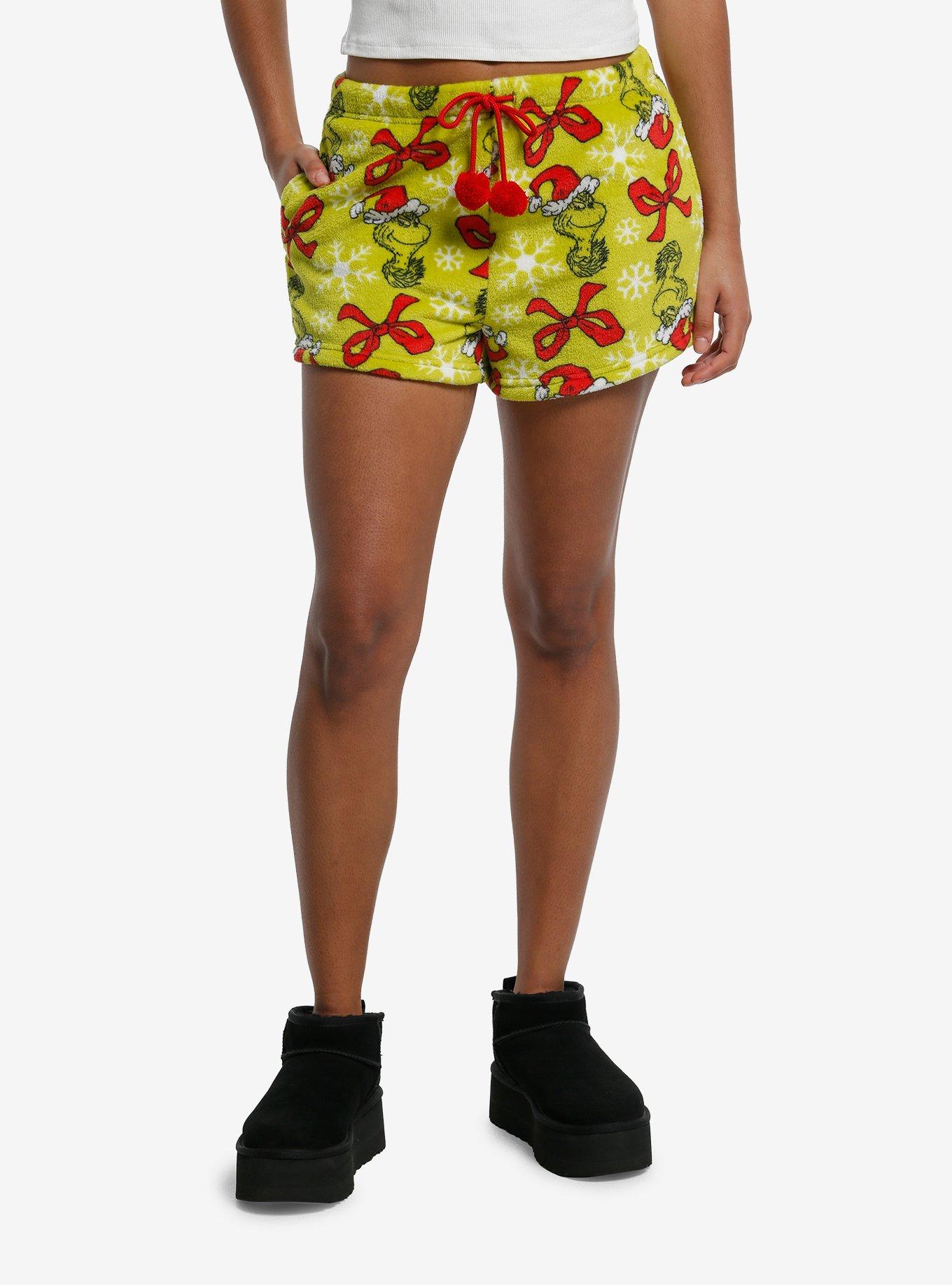 Dr. Seuss How The Grinch Stole Christmas! Plush Girls Lounge Shorts, , hi-res