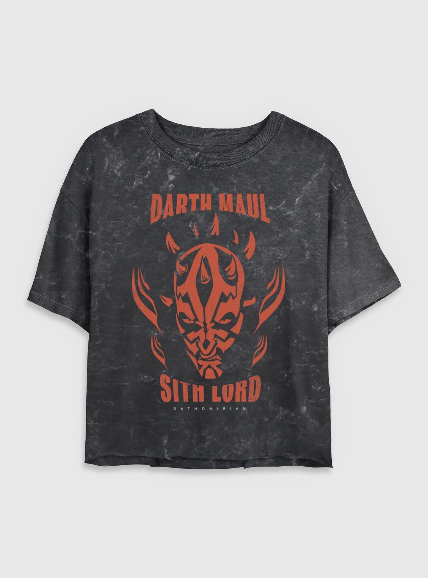 Star Wars Dathomirian Maul Mineral Wash Womens Crop T-Shirt, , hi-res