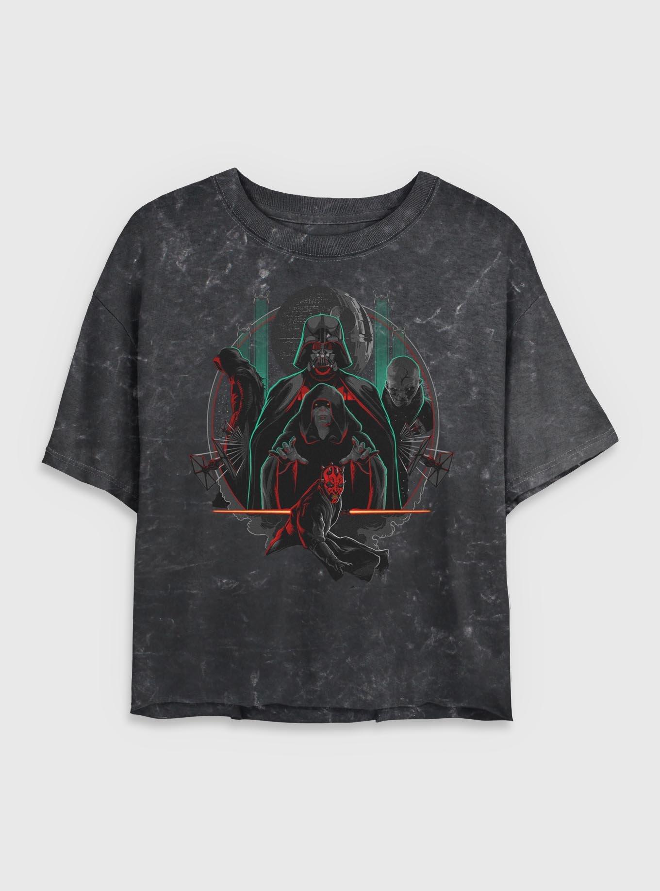 Star Wars Lords Of The Sith Mineral Wash Womens Crop T-Shirt, , hi-res