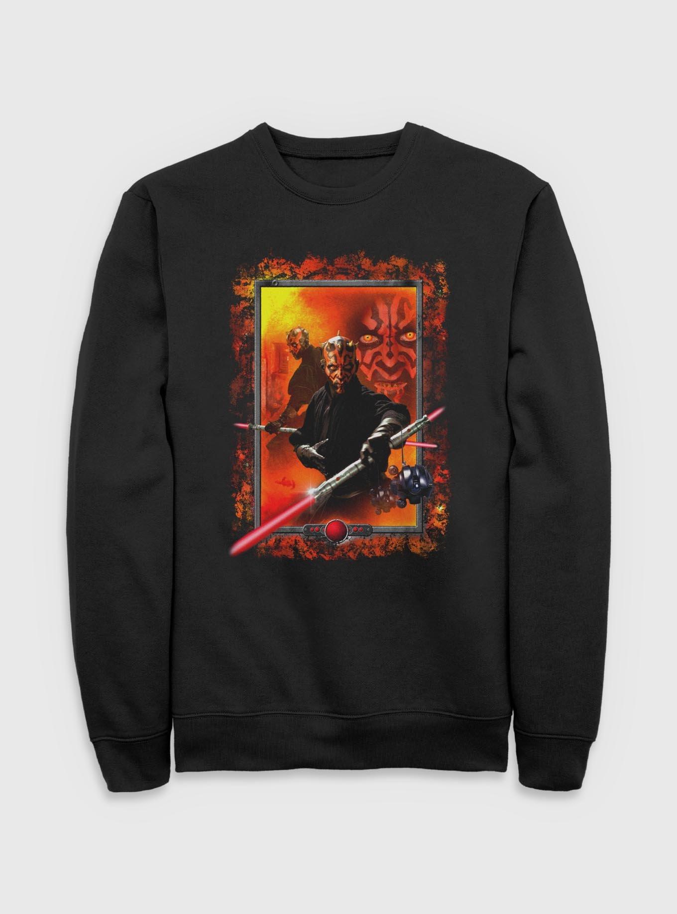 Star Wars Maul Frame Womens Sweatshirt, BLACK, hi-res