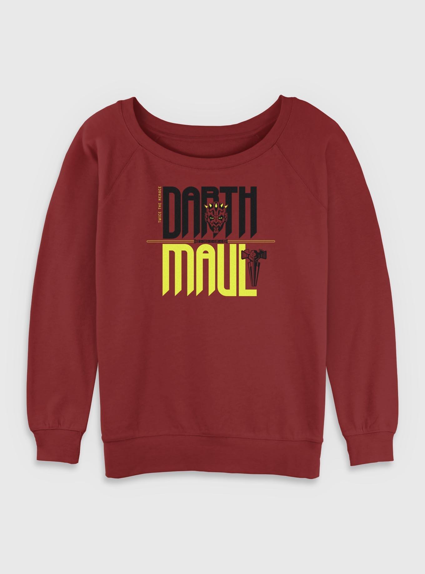 Star Wars Twice The Menace Darth Maul Womens Slouchy Sweatshirt, , hi-res