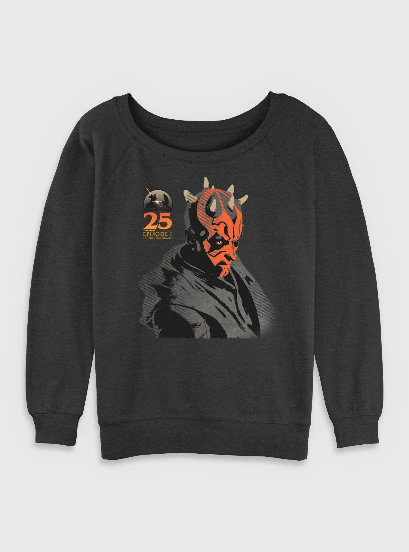 Star Wars Sith Darth Maul Womens Slouchy Sweatshirt, , hi-res