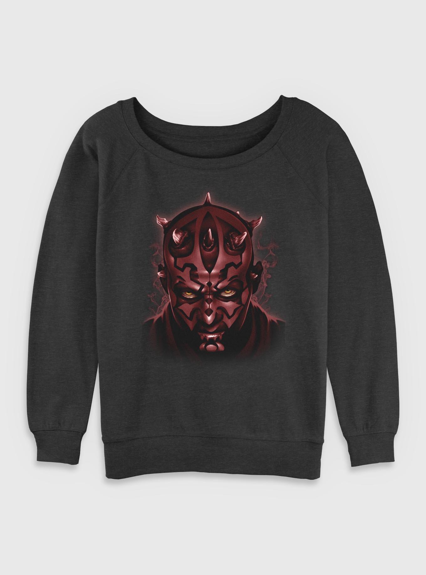 Star Wars Darth Maul Fight Womens Slouchy Sweatshirt, , hi-res