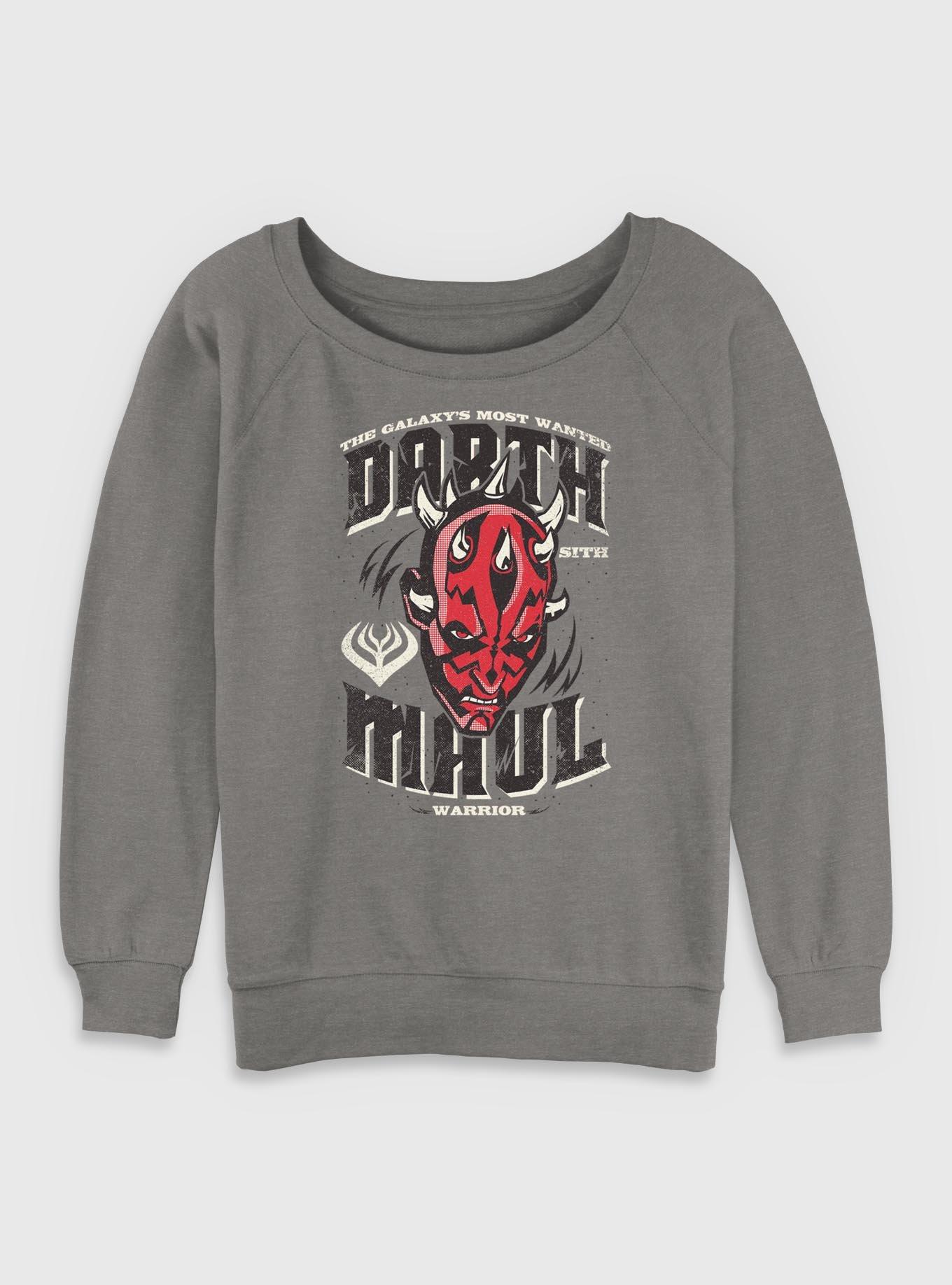 Star Wars The Clone Wars Darth Maul Womens Slouchy Sweatshirt, , hi-res
