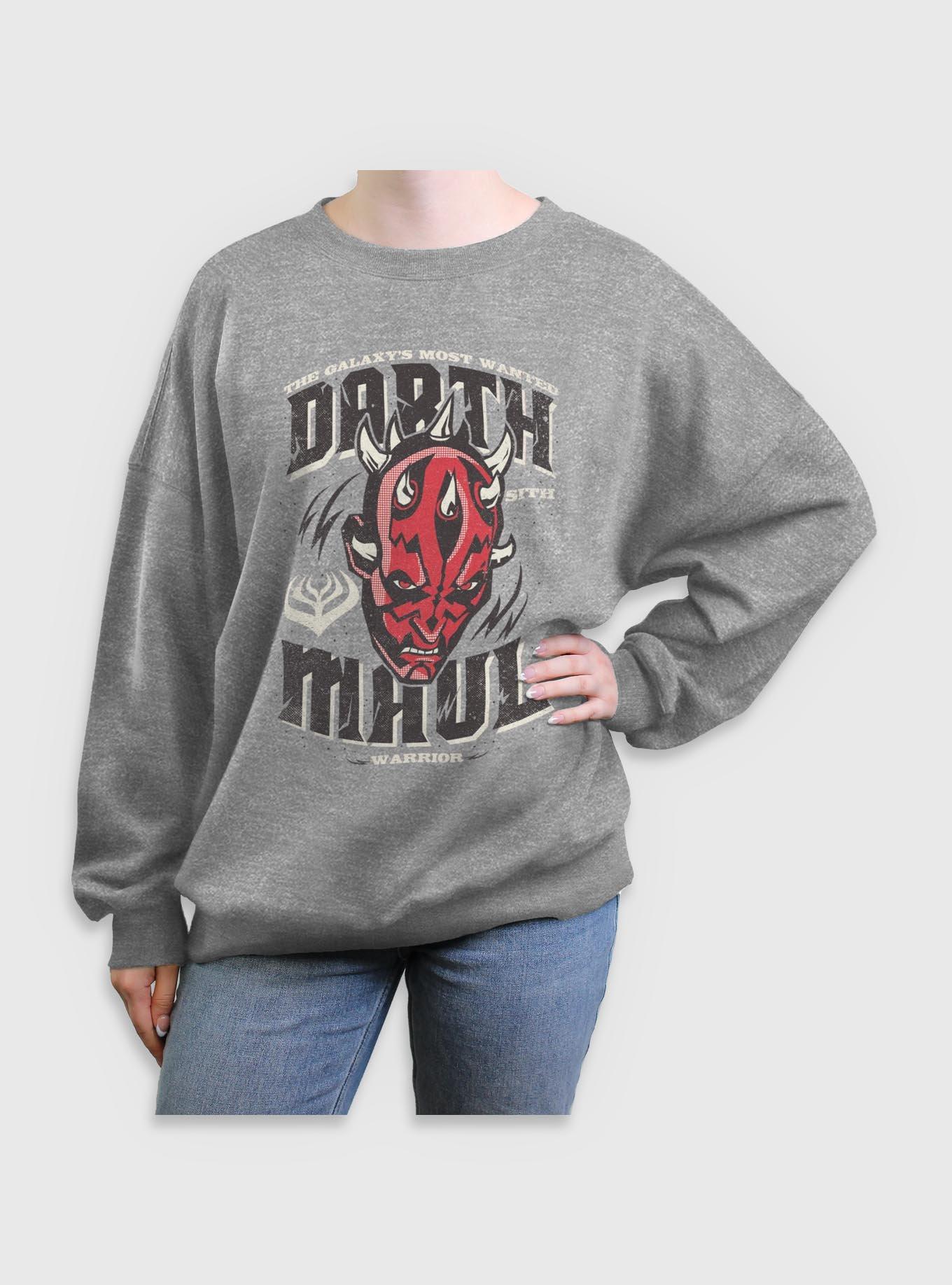 Star Wars The Clone Wars Darth Maul Womens Oversized Sweatshirt