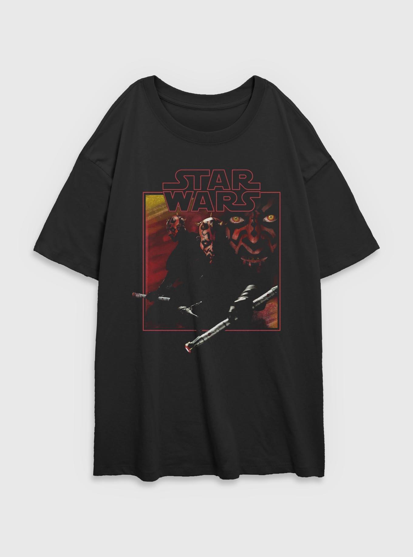 Star Wars Vintage Maul Womens Oversized T-Shirt