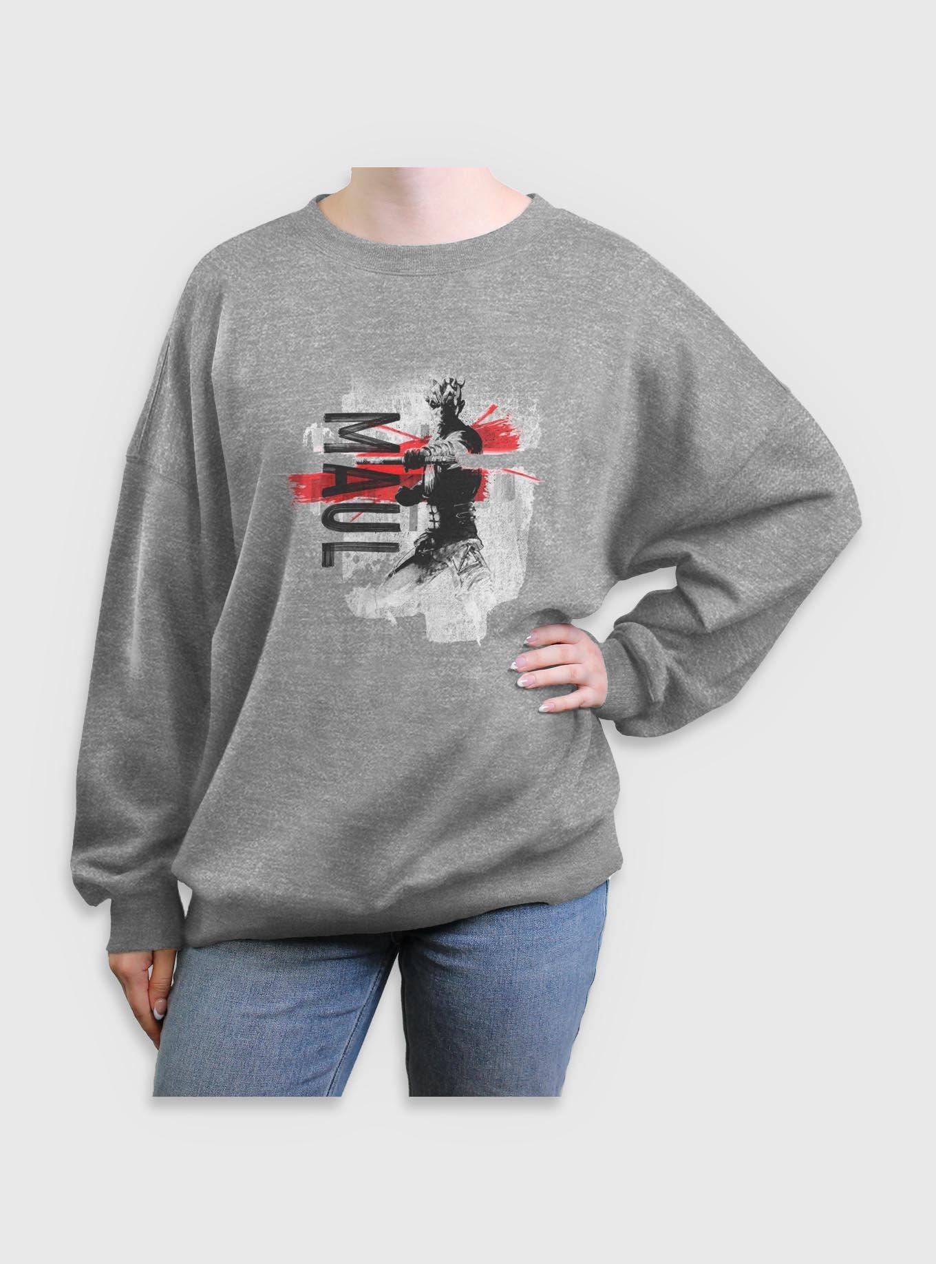 Star Wars: The Clone Wars Maul Collage Womens Oversized Sweatshirt, , hi-res