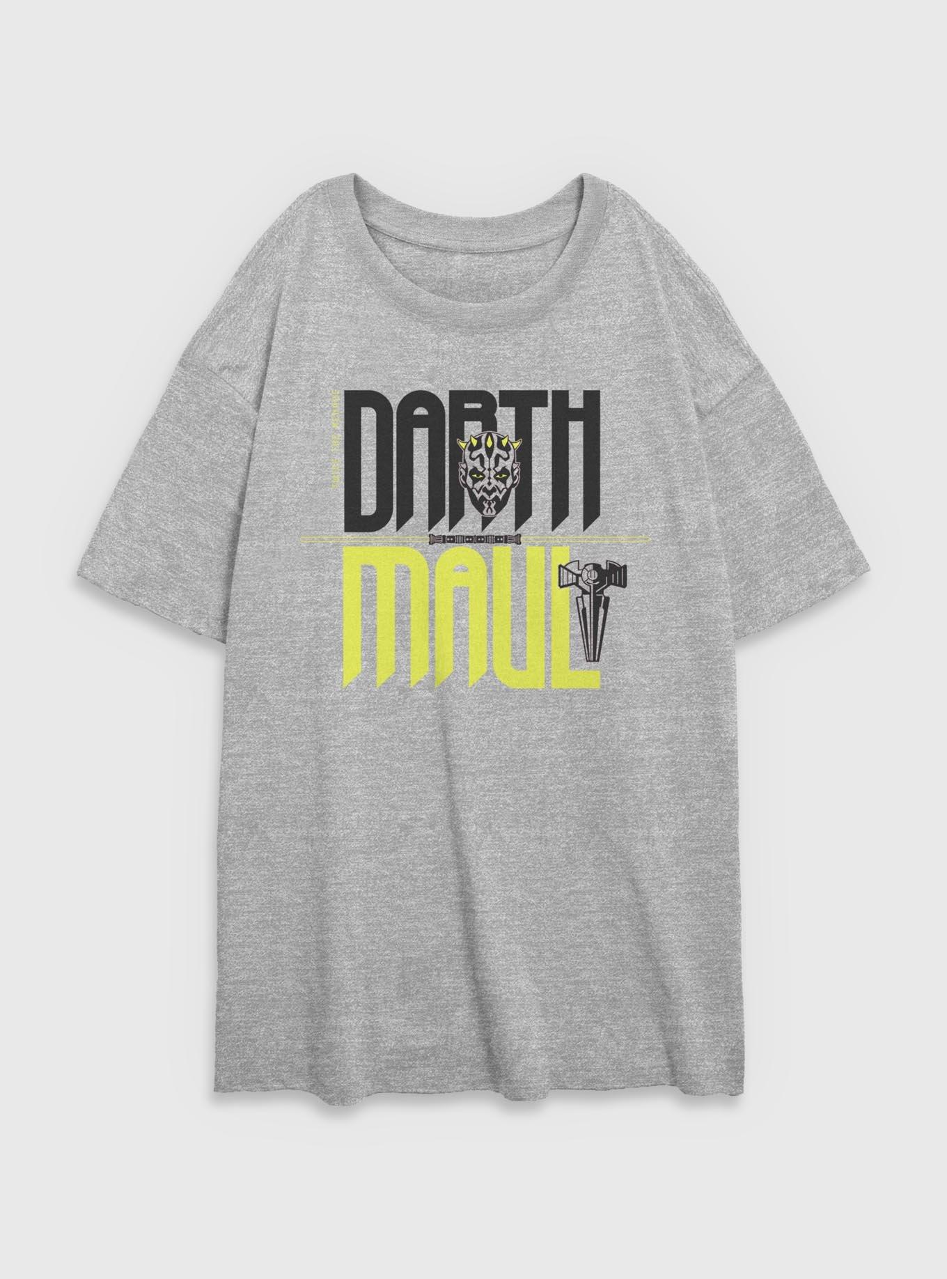 Star Wars Twice The Menace Darth Maul Womens Oversized T-Shirt, , hi-res