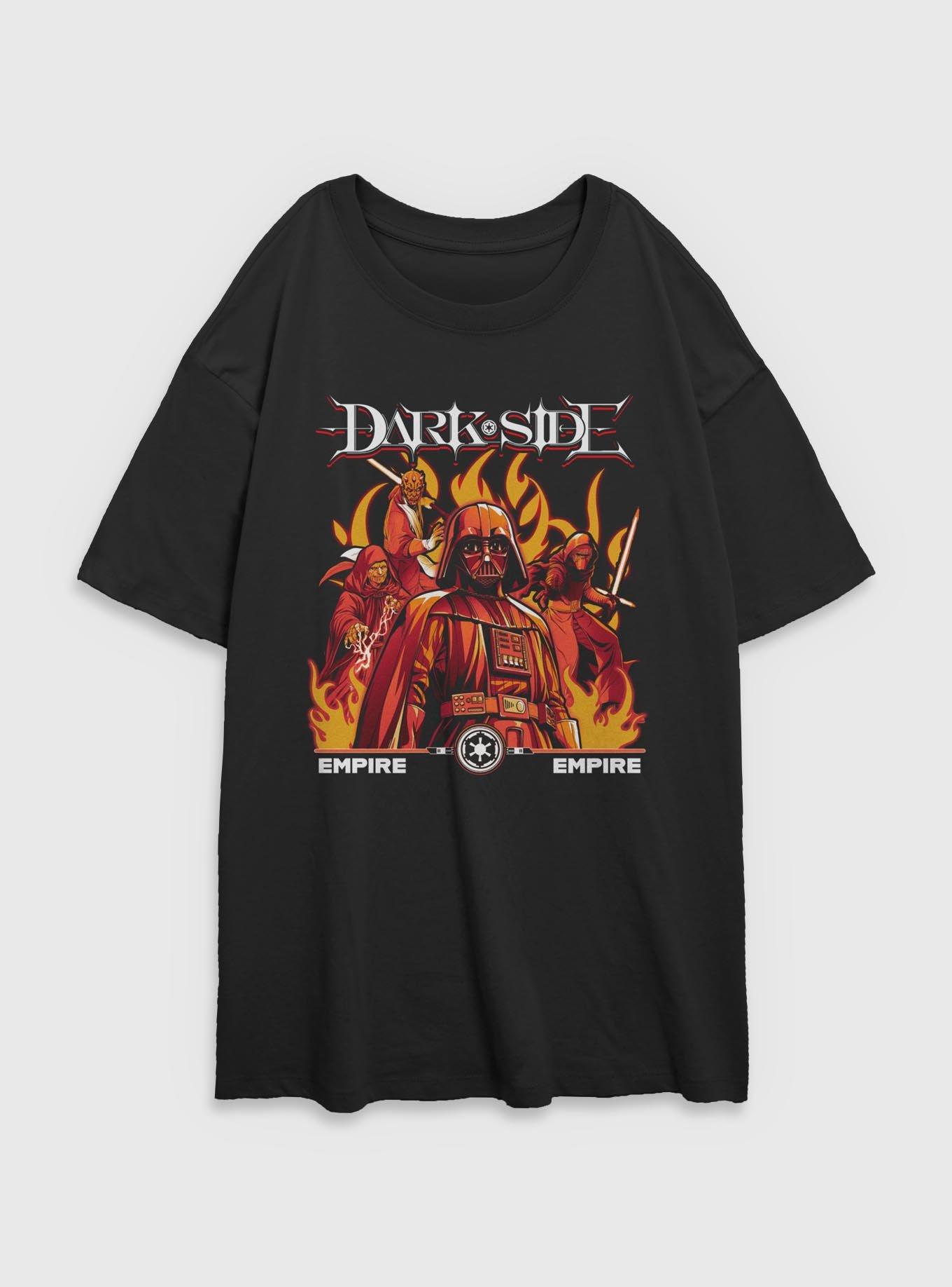 Star Wars Dark Side Empire Group Womens Oversized T-Shirt, BLACK, hi-res