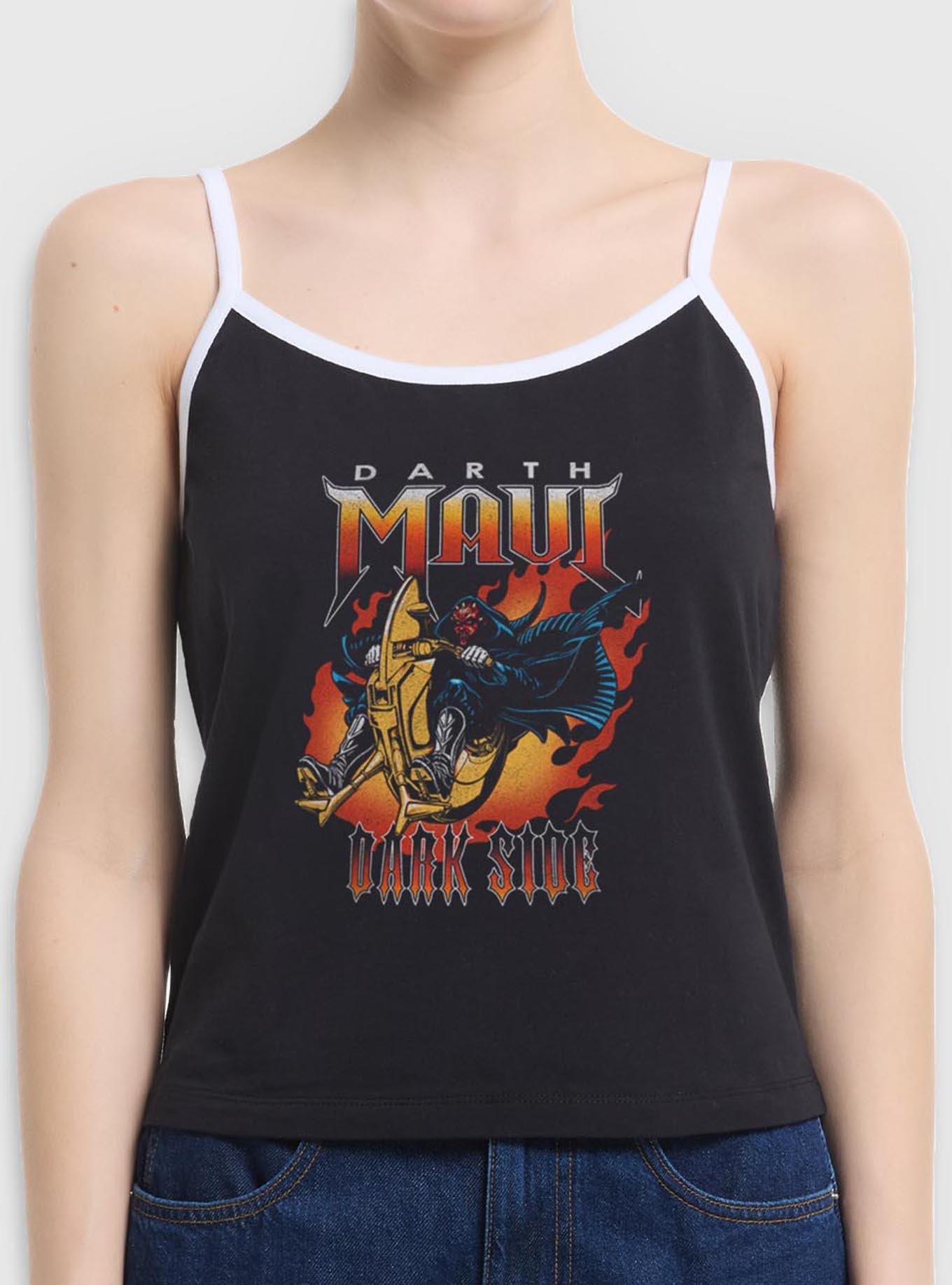 Star Wars Darth Maul Sith Flames Womens Cami, BLACK, hi-res