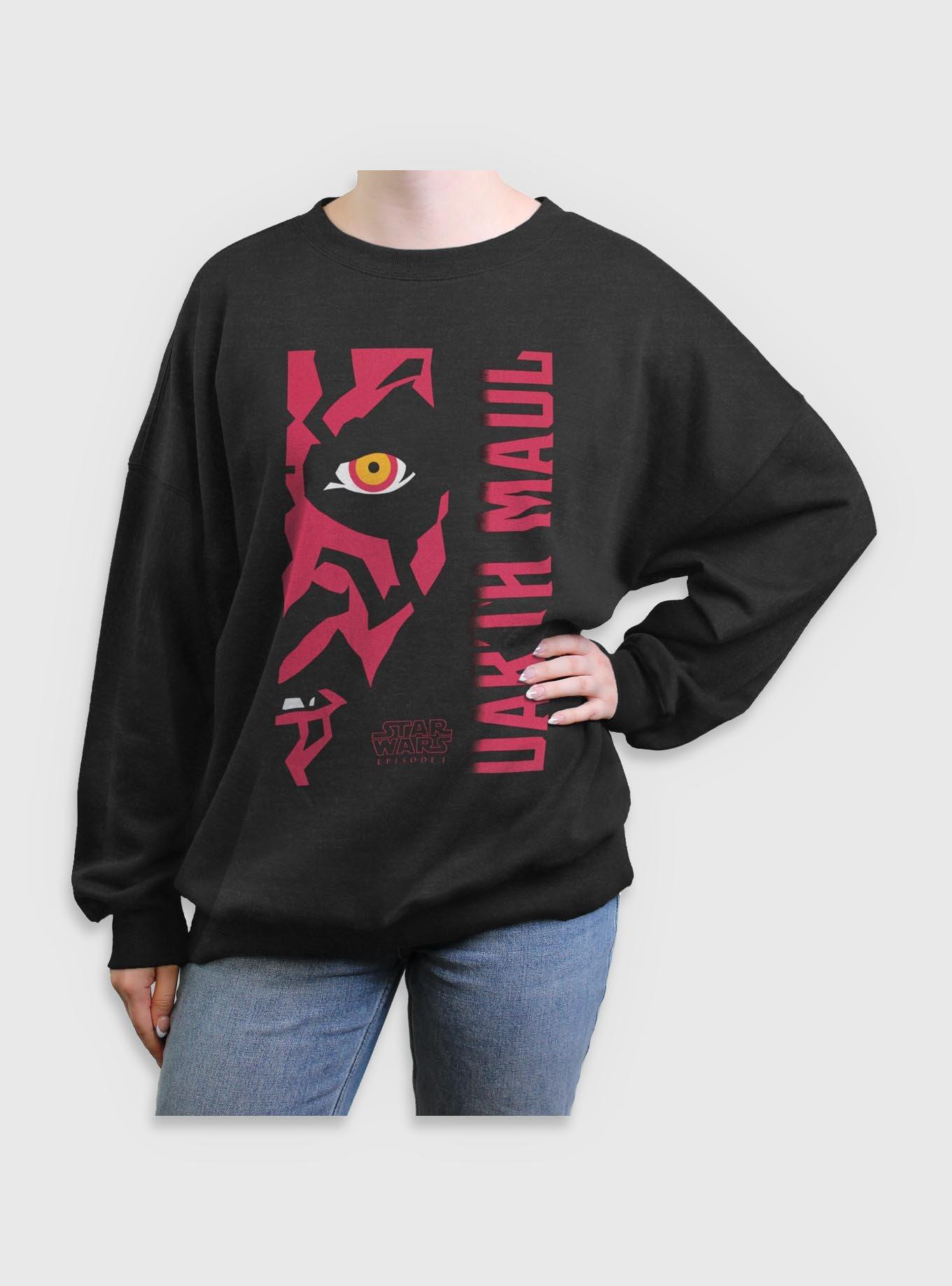Star Wars Darth Maul Profile Womens Oversized Sweatshirt, , hi-res