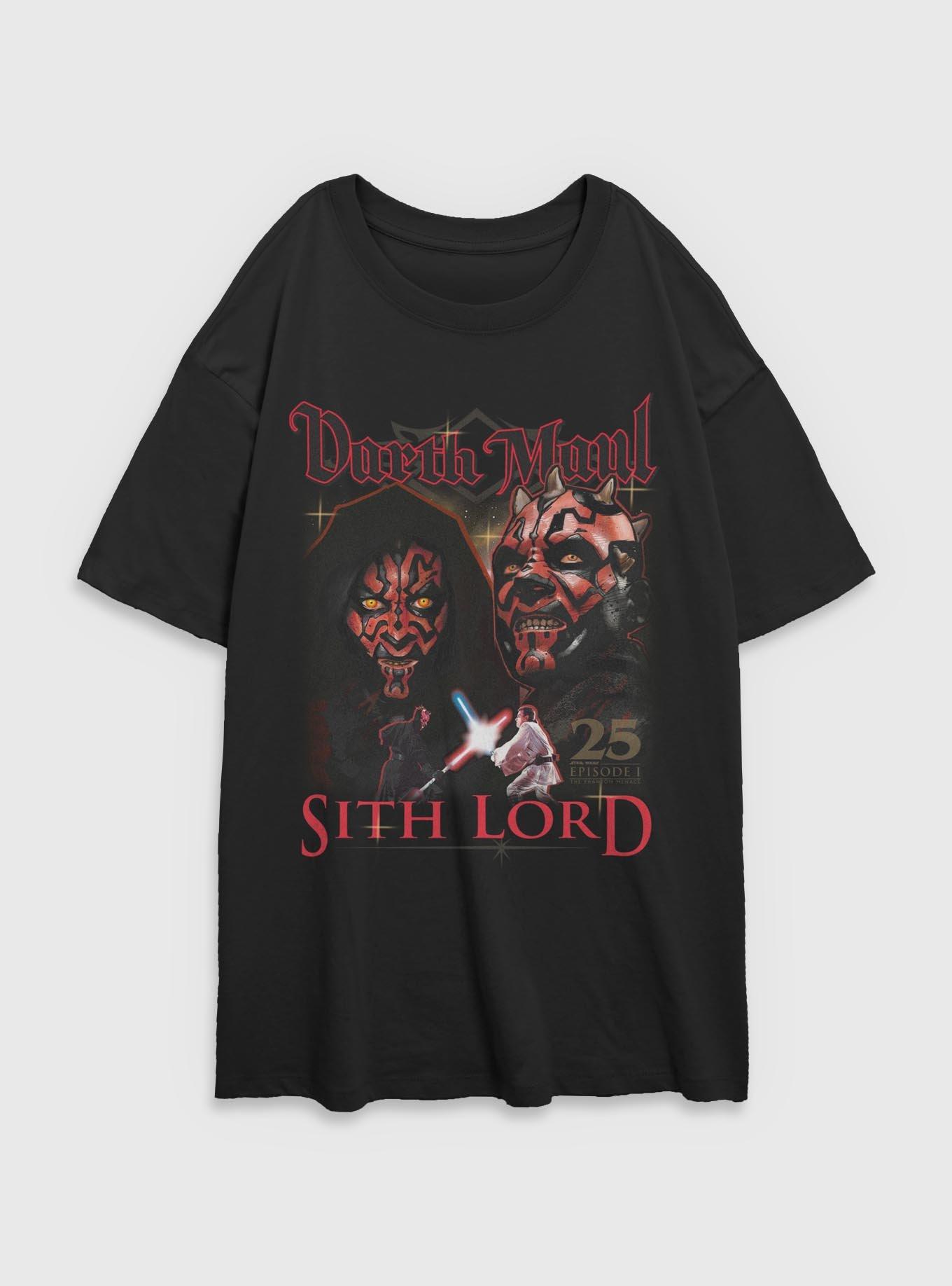 Star Wars Darth Maul Sith Lord Womens Oversized T-Shirt, , hi-res