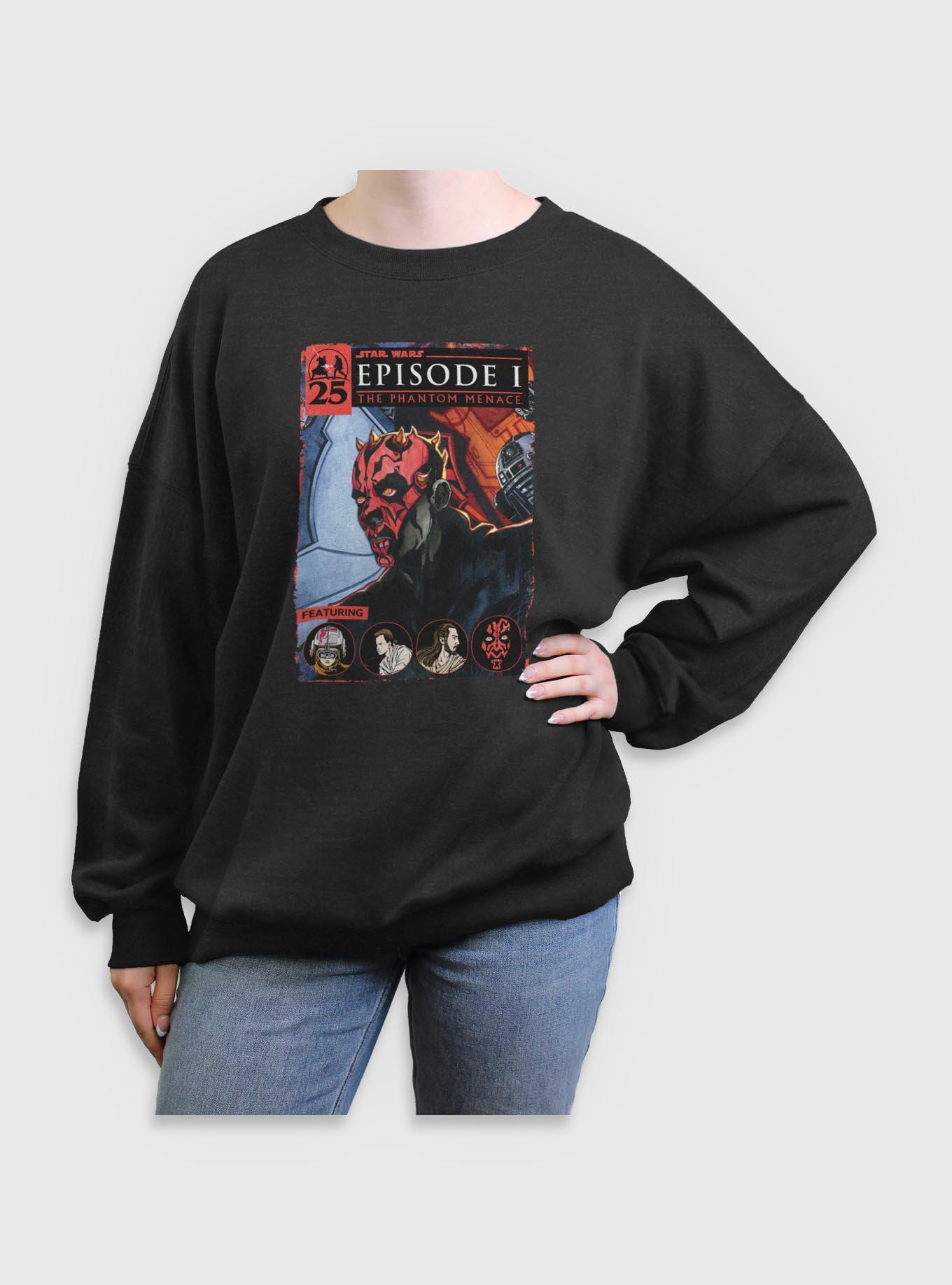 Star Wars Darth Maul Cover Womens Oversized Sweatshirt, , hi-res