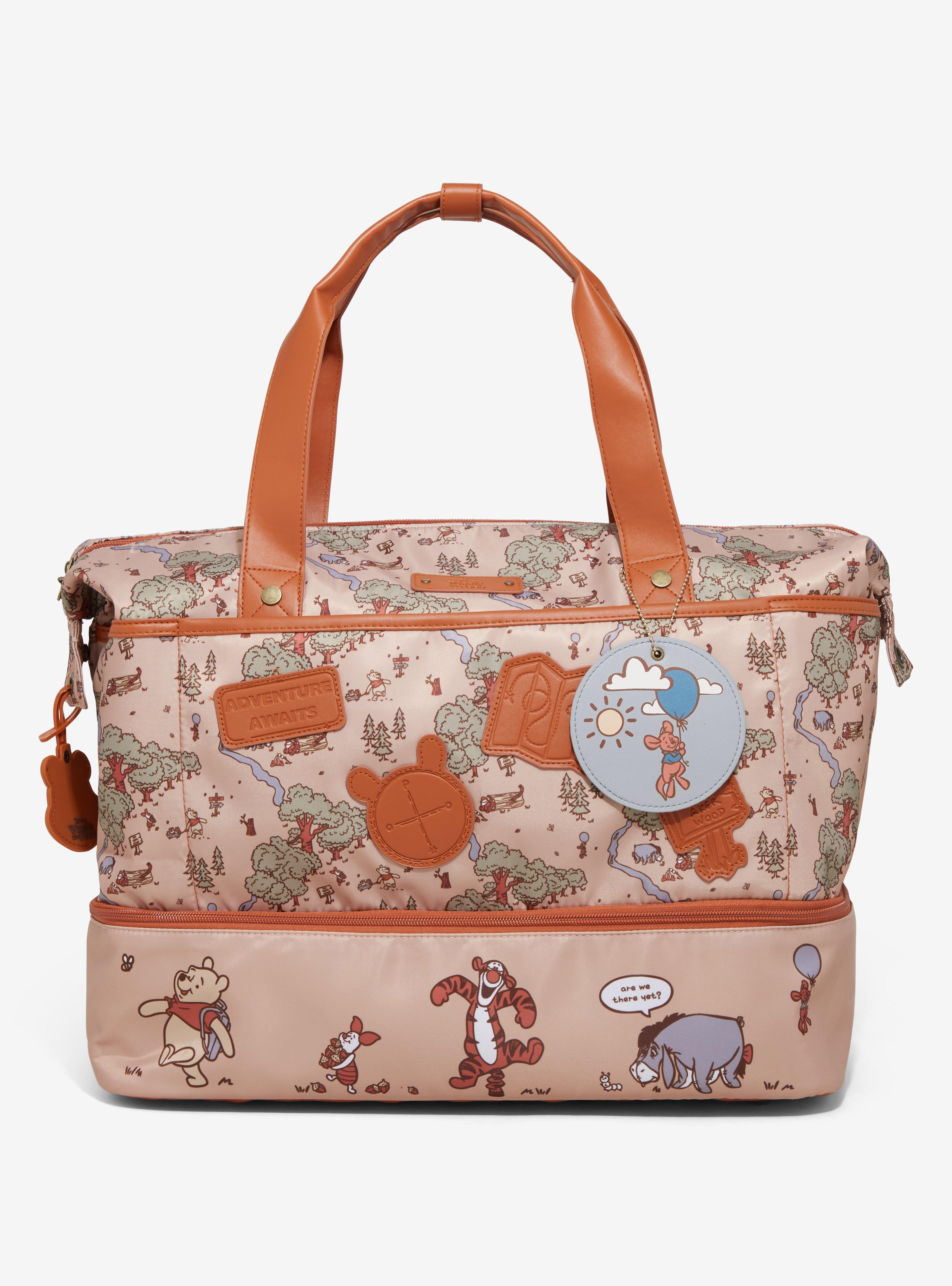 Schilo-Jolie Paris Winnie The Pooh Rolling Duffle Bag – 57L Overnight Luggage, Telescopic Handle