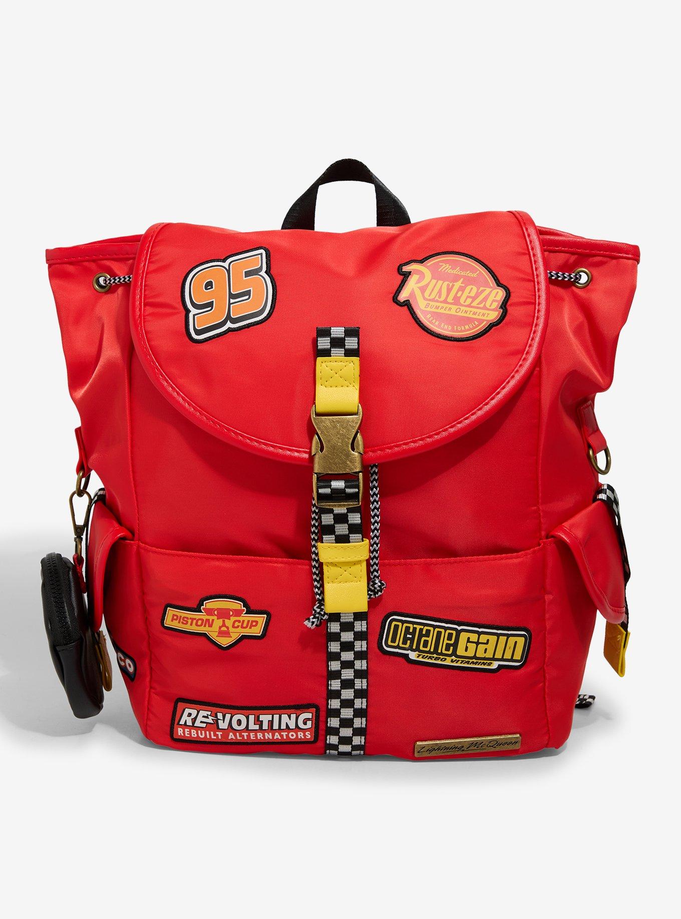 Disney Pixar Cars Lightning McQueen Patches Full-Size Backpack with Coin Purse - BoxLunch Exclusive, , hi-res