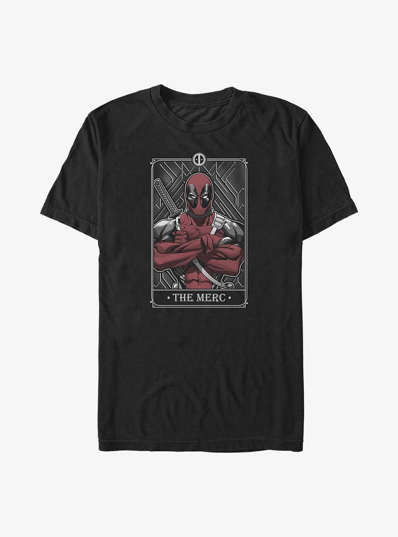 Marvel Deadpool Tarot Big & Tall T-Shirt, BLACK, hi-res